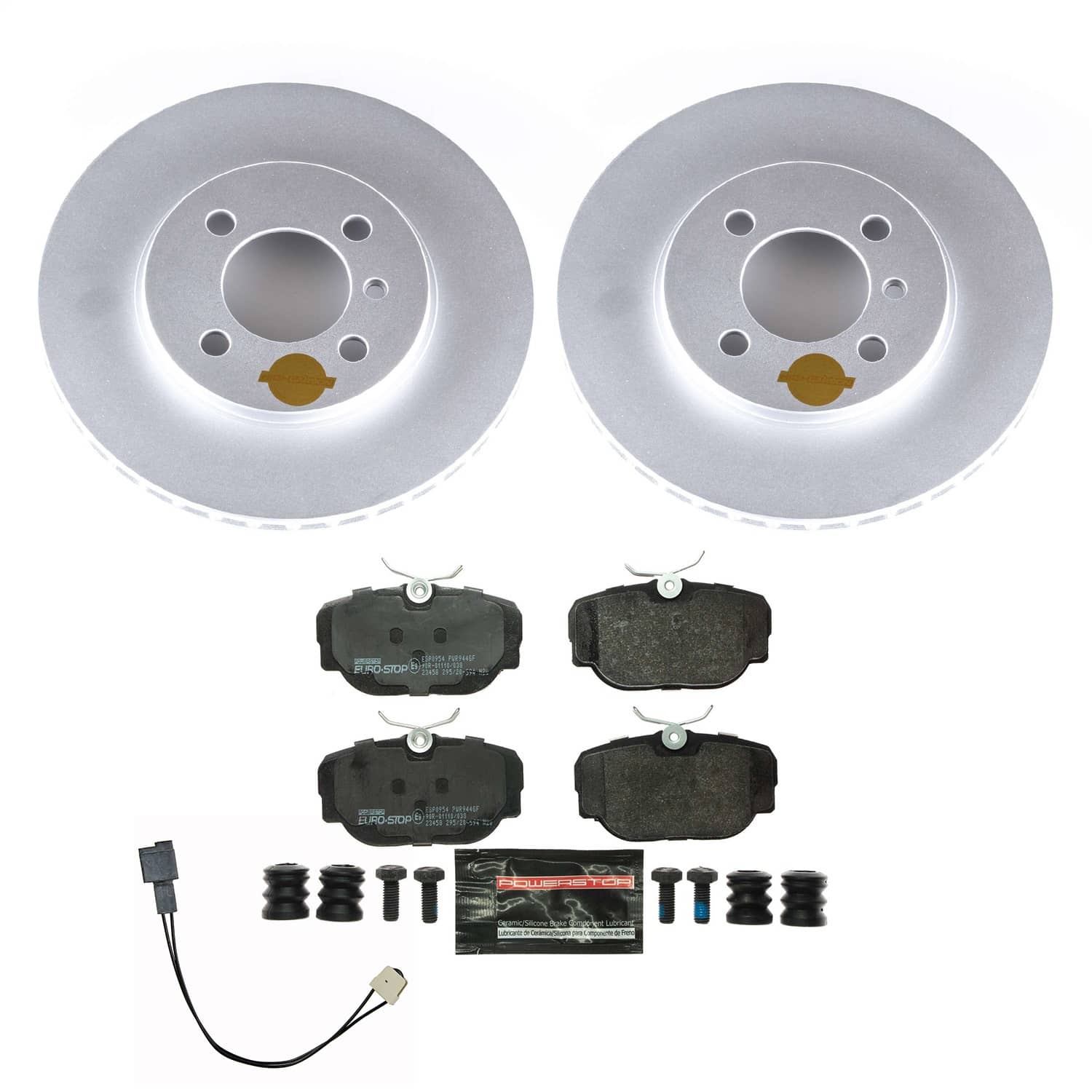 Power Stop - ESK3008 - Front - Disc Brake Pad and Rotor Kit