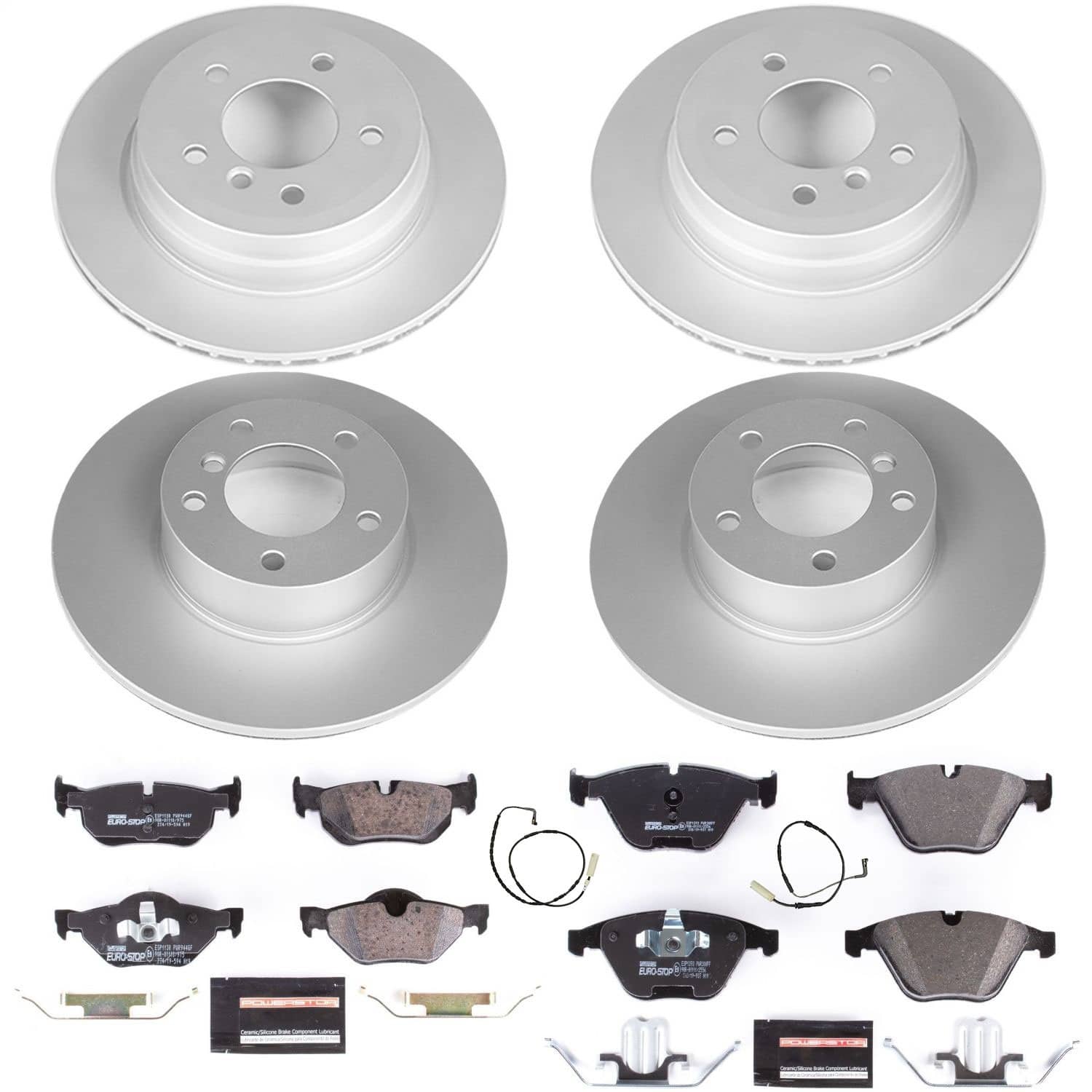 Power Stop - ESK4104 - Front and Rear - Disc Brake Pad and Rotor Kit