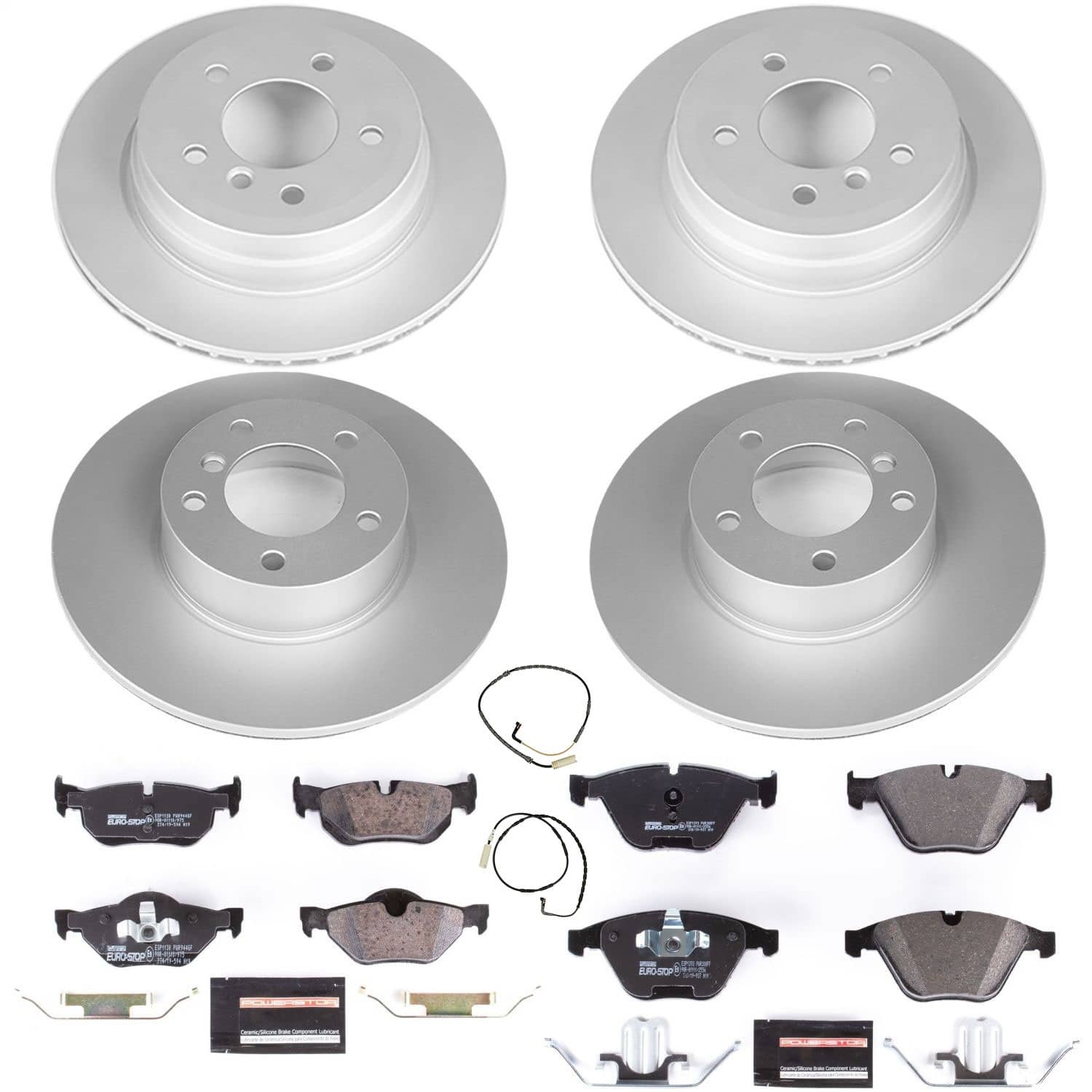 Power Stop - ESK4105 - Front and Rear - Disc Brake Pad and Rotor Kit