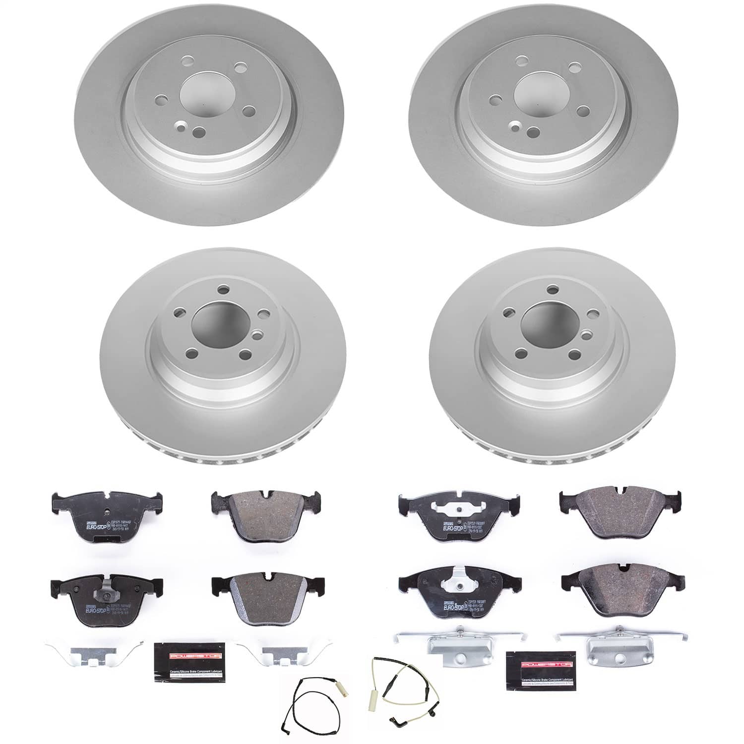 Power Stop - ESK4479 - Front and Rear - Disc Brake Pad and Rotor Kit