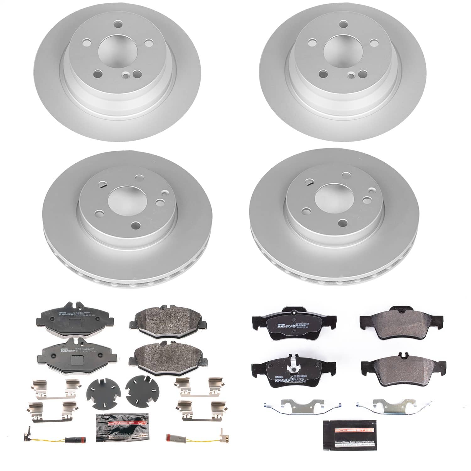 Power Stop - ESK4514A - Front and Rear - Disc Brake Pad and Rotor Kit