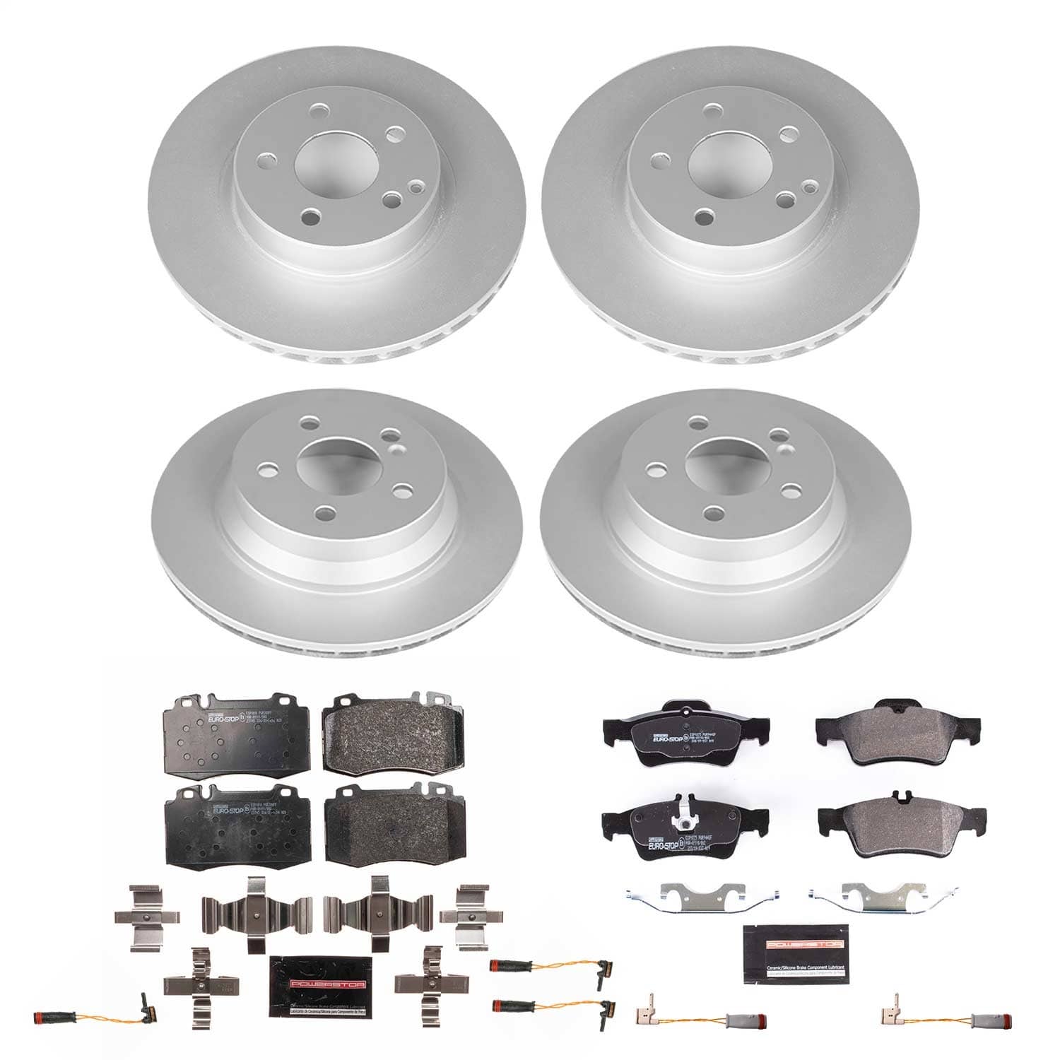 Power Stop - ESK4520 - Front and Rear - Disc Brake Pad and Rotor Kit