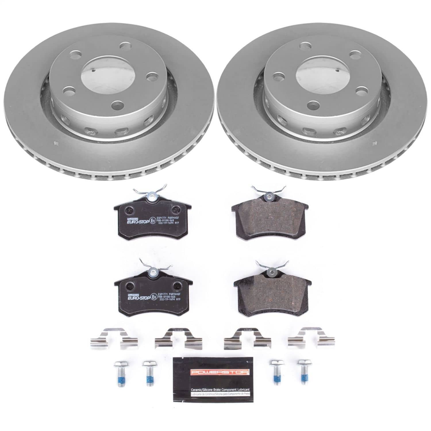 Power Stop - ESK4844 - Rear - Disc Brake Pad and Rotor Kit
