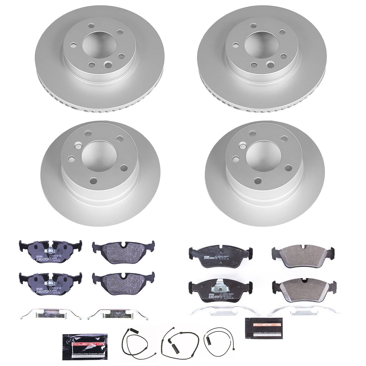 Power Stop - ESK500 - Front and Rear - Disc Brake Pad and Rotor Kit