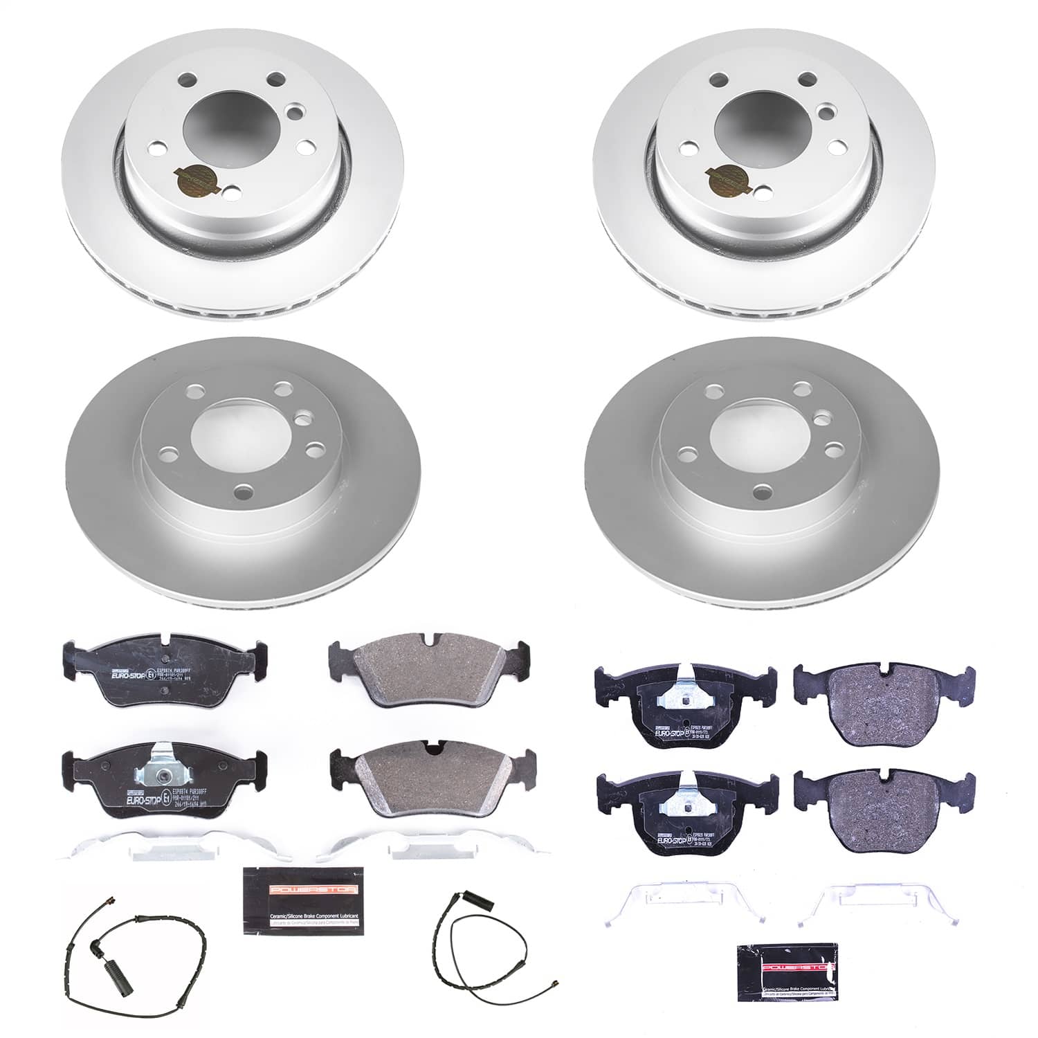 Power Stop - ESK507 - Front and Rear - Disc Brake Pad and Rotor Kit