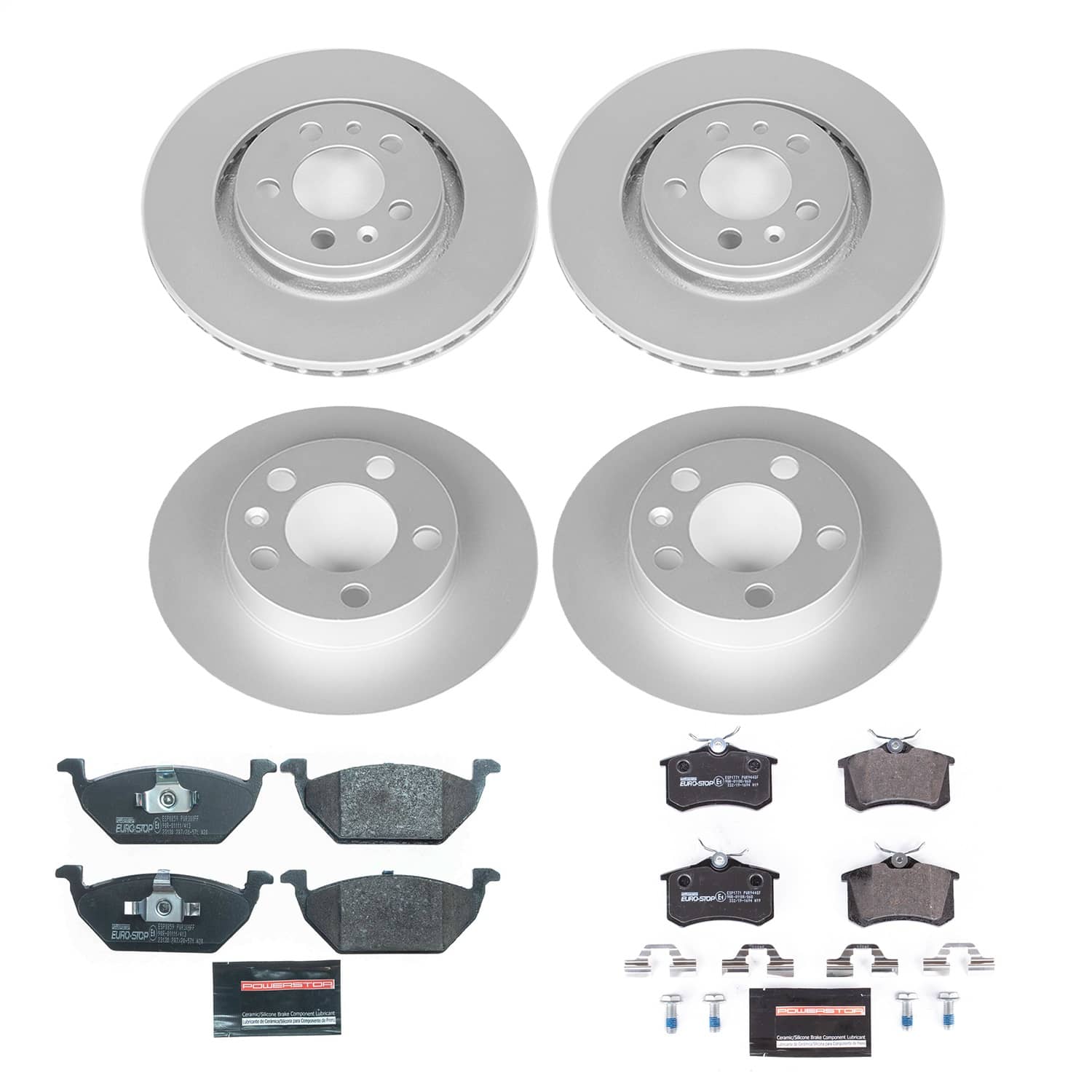 Power Stop - ESK5402 - Front and Rear - Disc Brake Pad and Rotor Kit