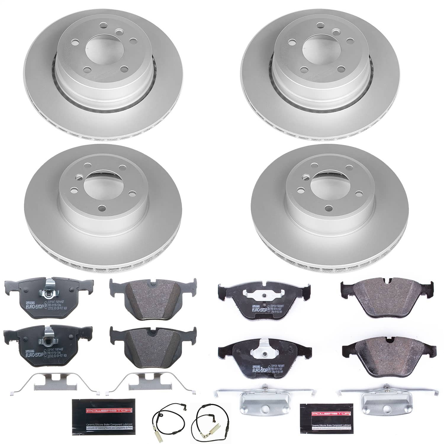 Power Stop - ESK5439 - Front and Rear - Disc Brake Pad and Rotor Kit