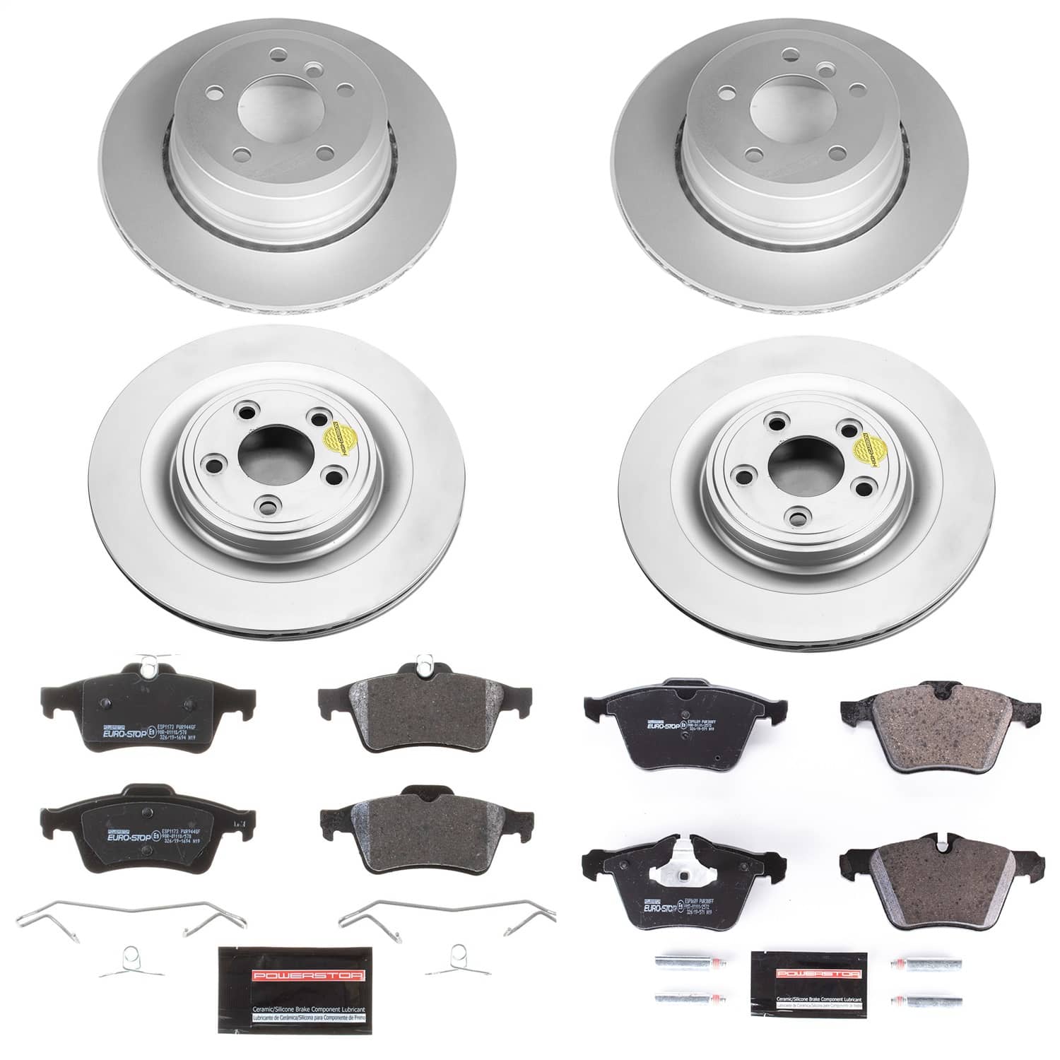 Power Stop - ESK5639 - Front and Rear - Disc Brake Pad and Rotor Kit