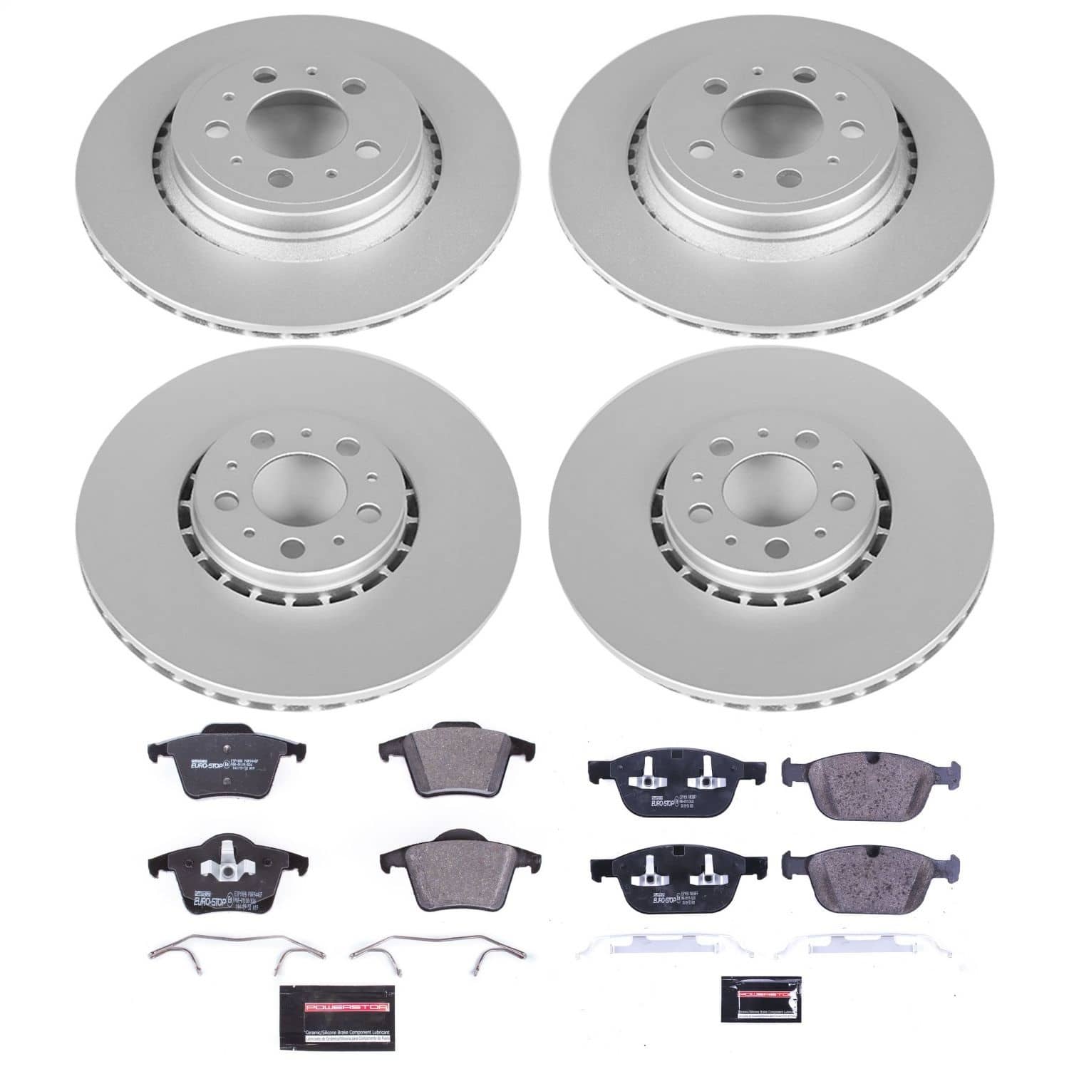 Power Stop - ESK5708 - Front and Rear - Disc Brake Pad and Rotor Kit