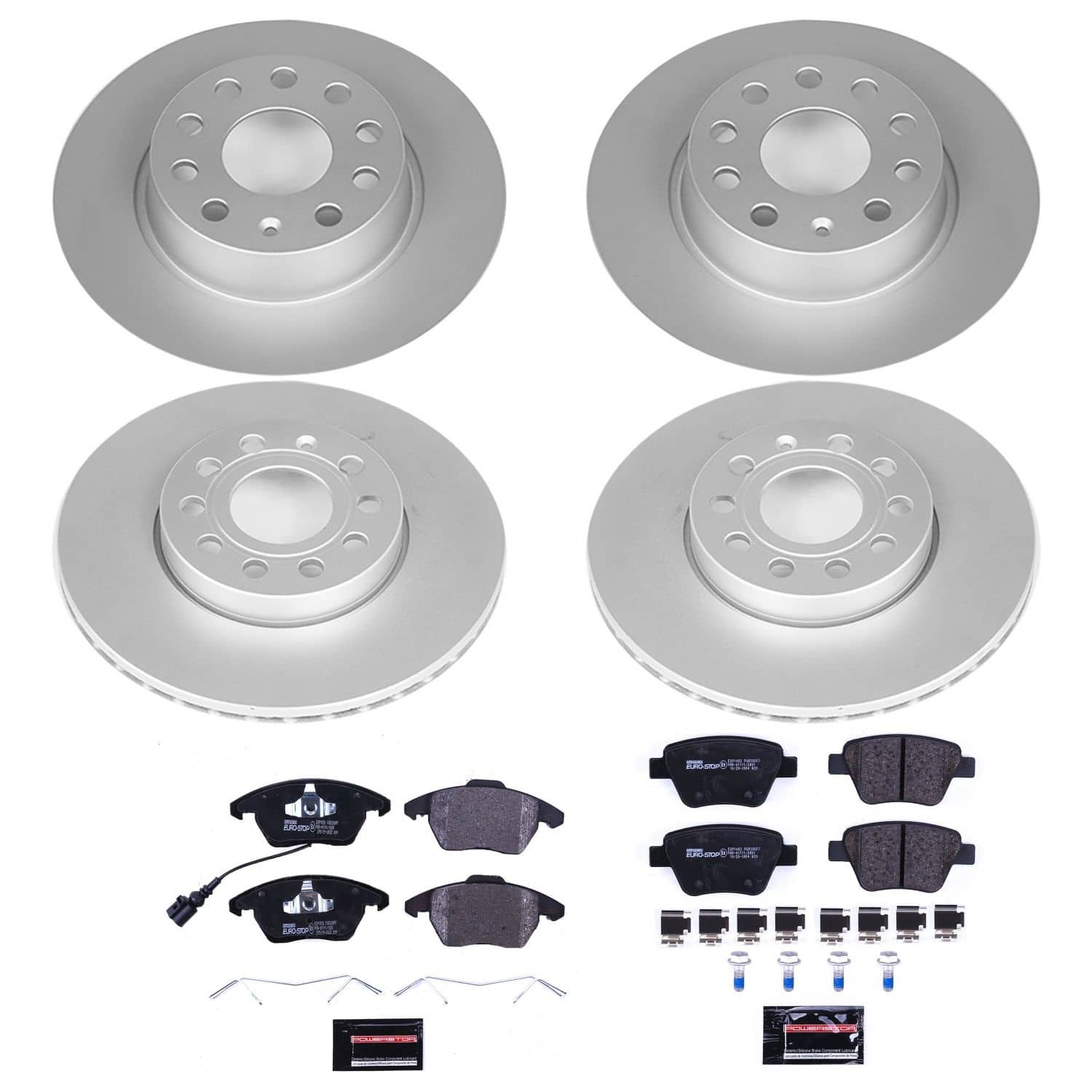 Power Stop - ESK5747 - Front and Rear - Disc Brake Pad and Rotor Kit