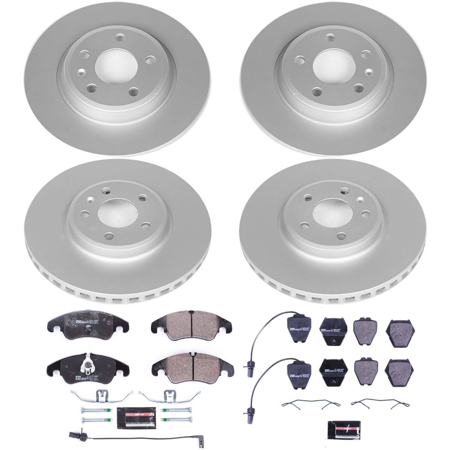 Power Stop - ESK5754 - Front and Rear - Disc Brake Pad and Rotor Kit