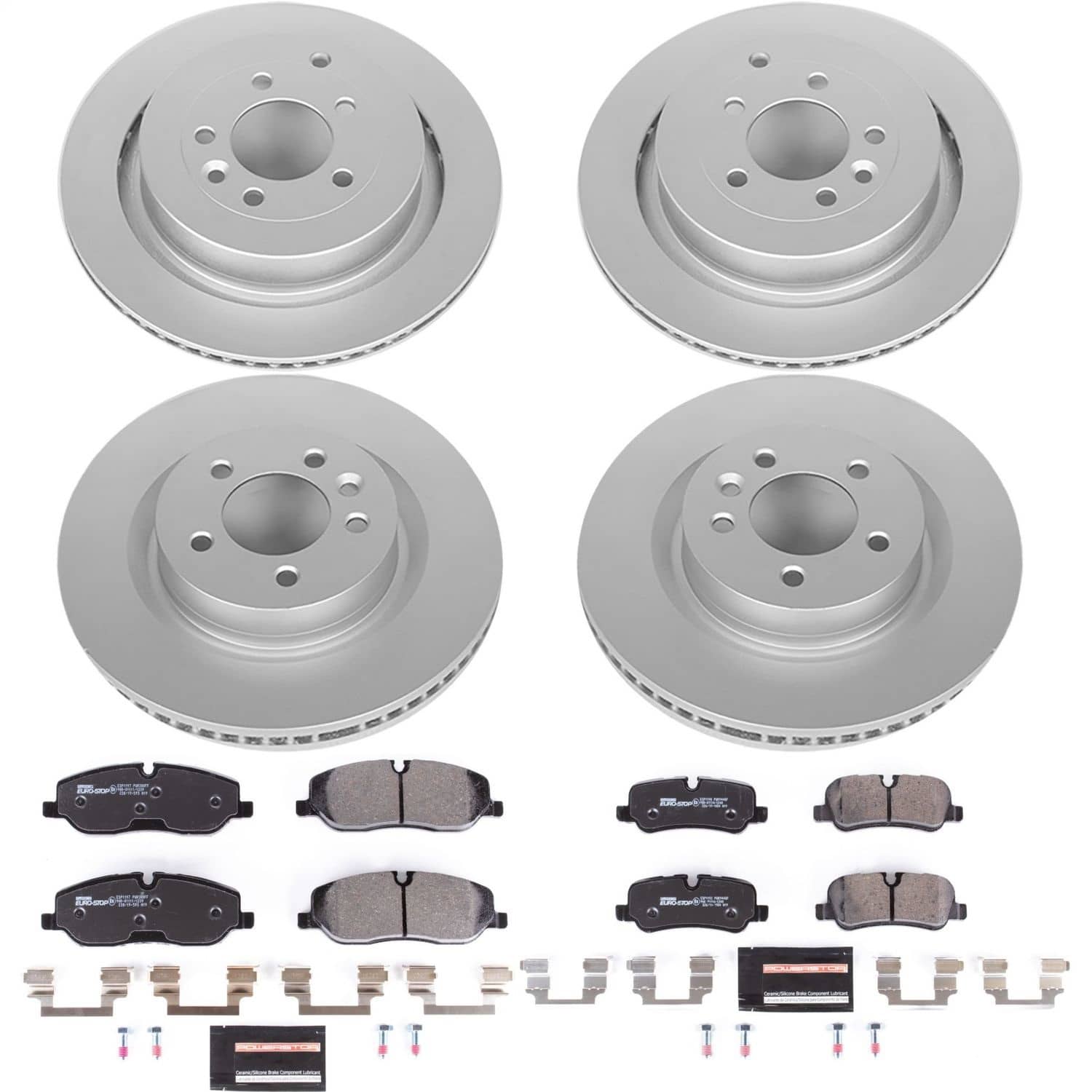Power Stop - ESK6048 - Front and Rear - Disc Brake Pad and Rotor Kit