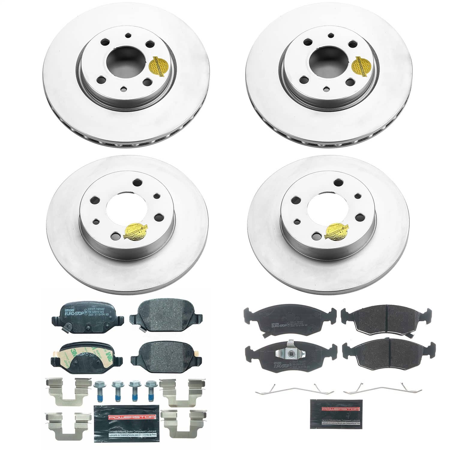 Power Stop - ESK6291 - Front and Rear - Disc Brake Pad and Rotor Kit