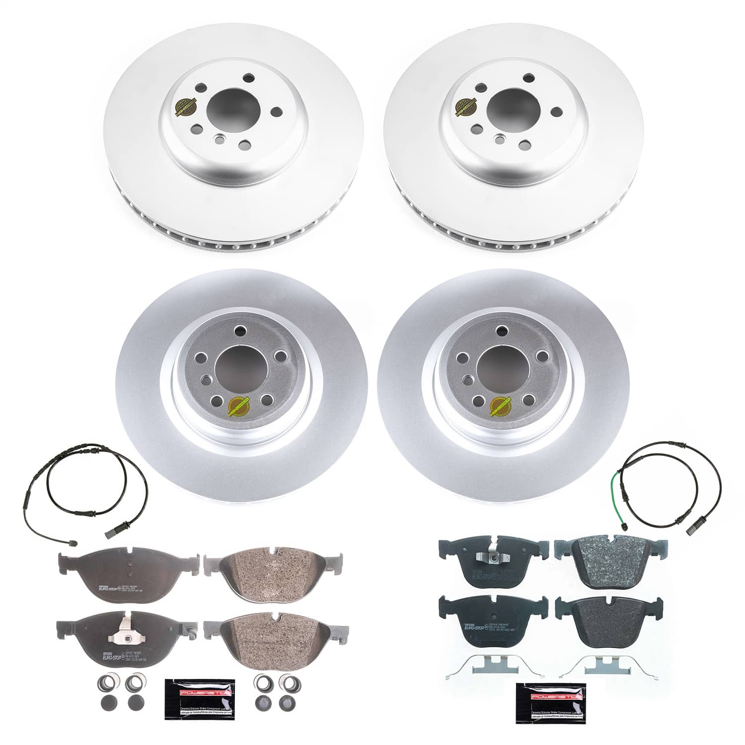 Power Stop - ESK6415 - Front and Rear - Disc Brake Pad and Rotor Kit