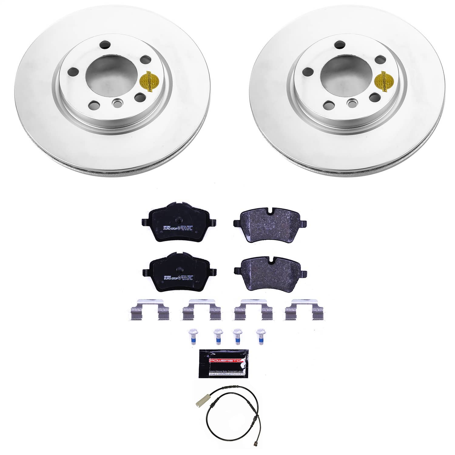 Power Stop - ESK6665 - Front - Disc Brake Pad and Rotor Kit