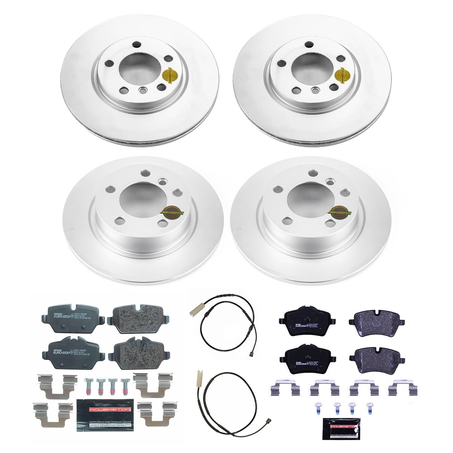 Power Stop - ESK6666 - Front and Rear - Disc Brake Pad and Rotor Kit