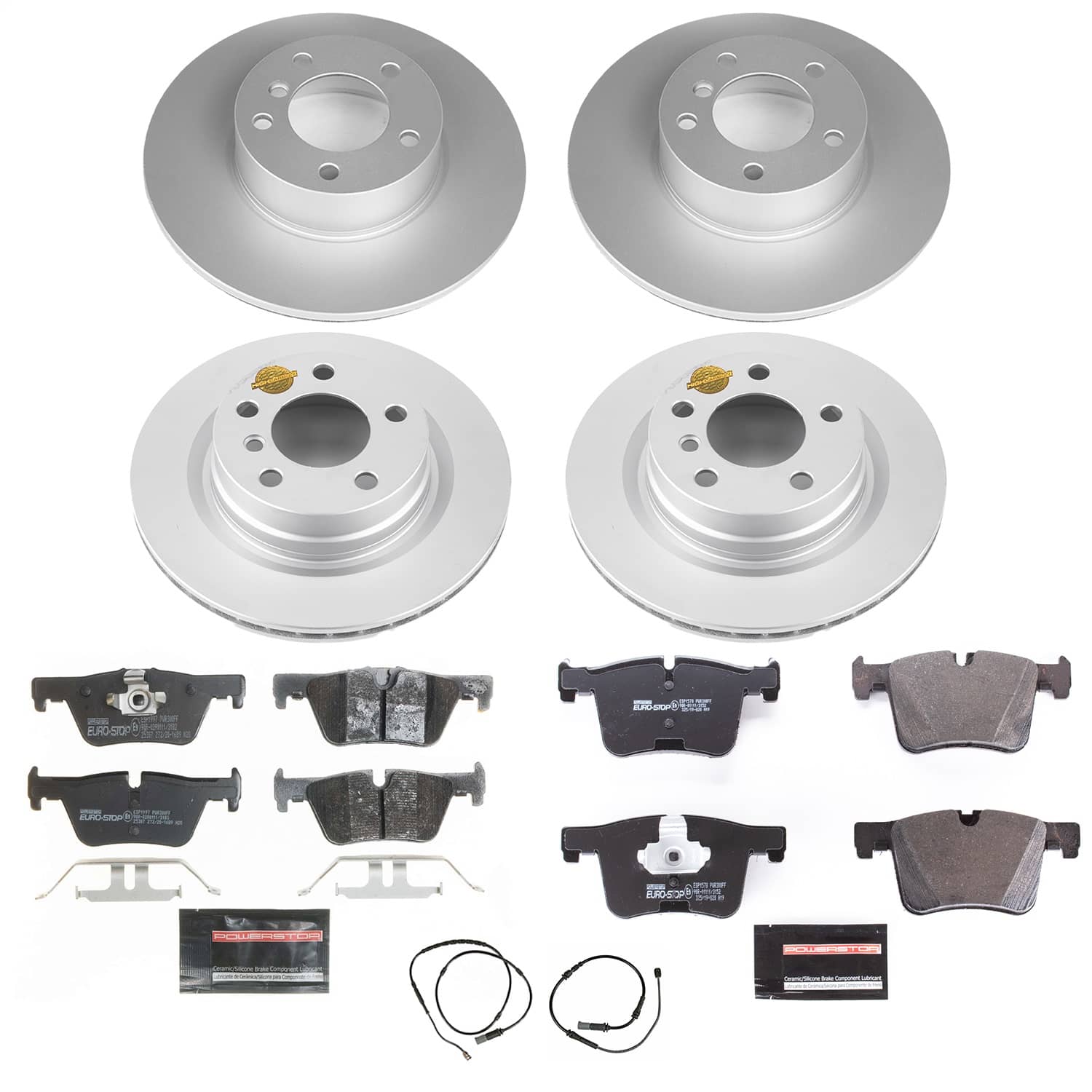 Power Stop - ESK6744 - Front and Rear - Disc Brake Pad and Rotor Kit