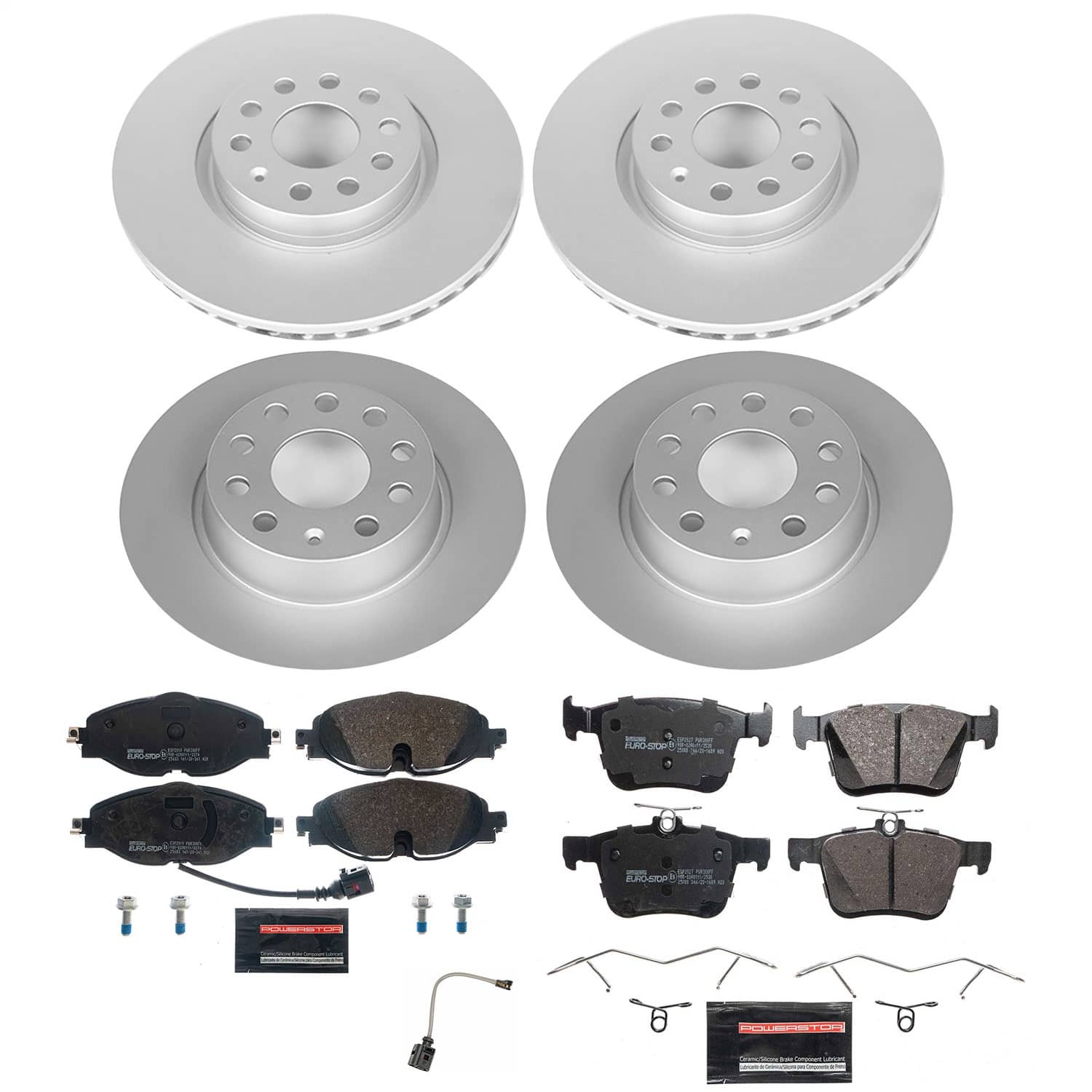 Power Stop - ESK7502 - Front and Rear - Disc Brake Pad and Rotor Kit