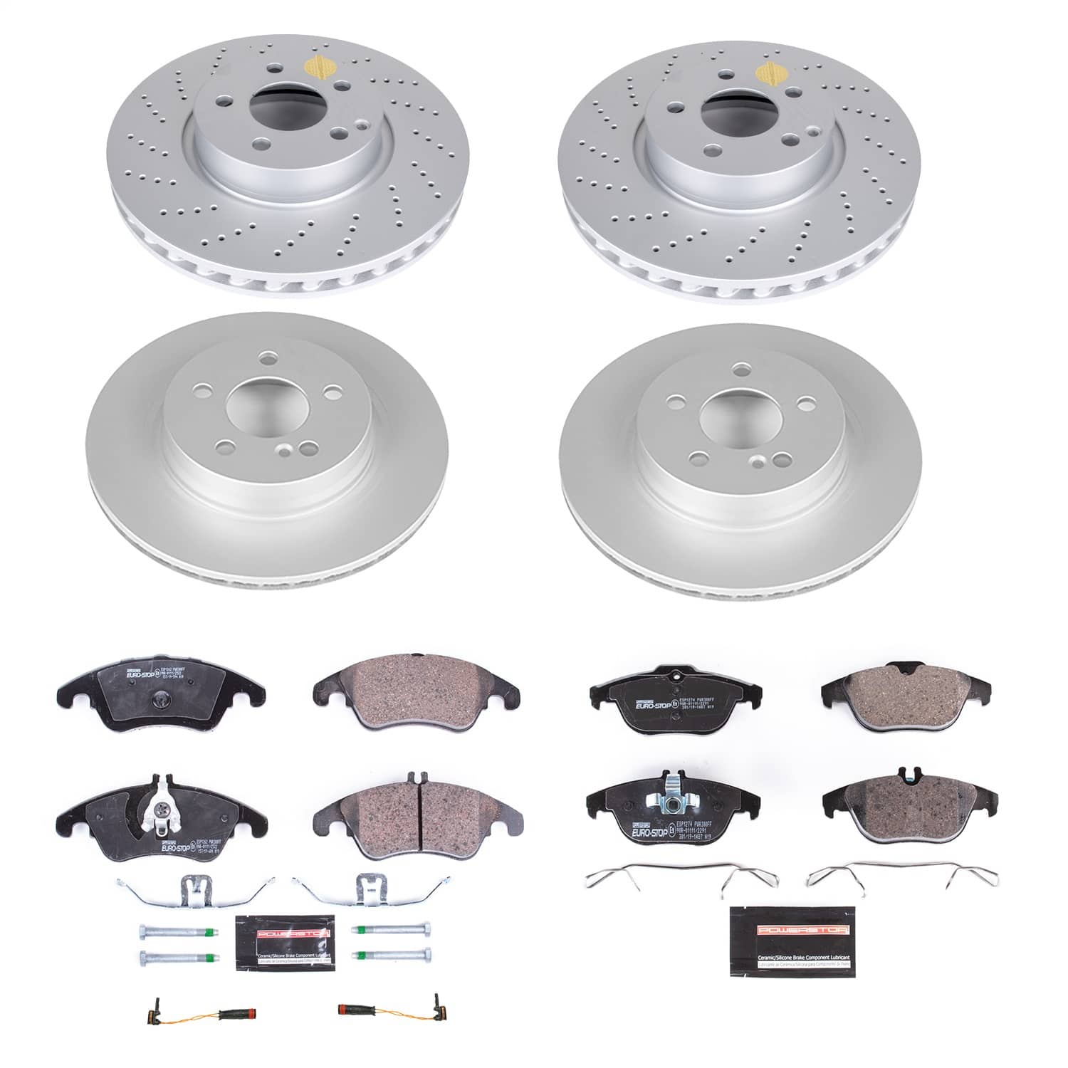 Power Stop - ESK7760 - Front and Rear - Disc Brake Pad and Rotor Kit