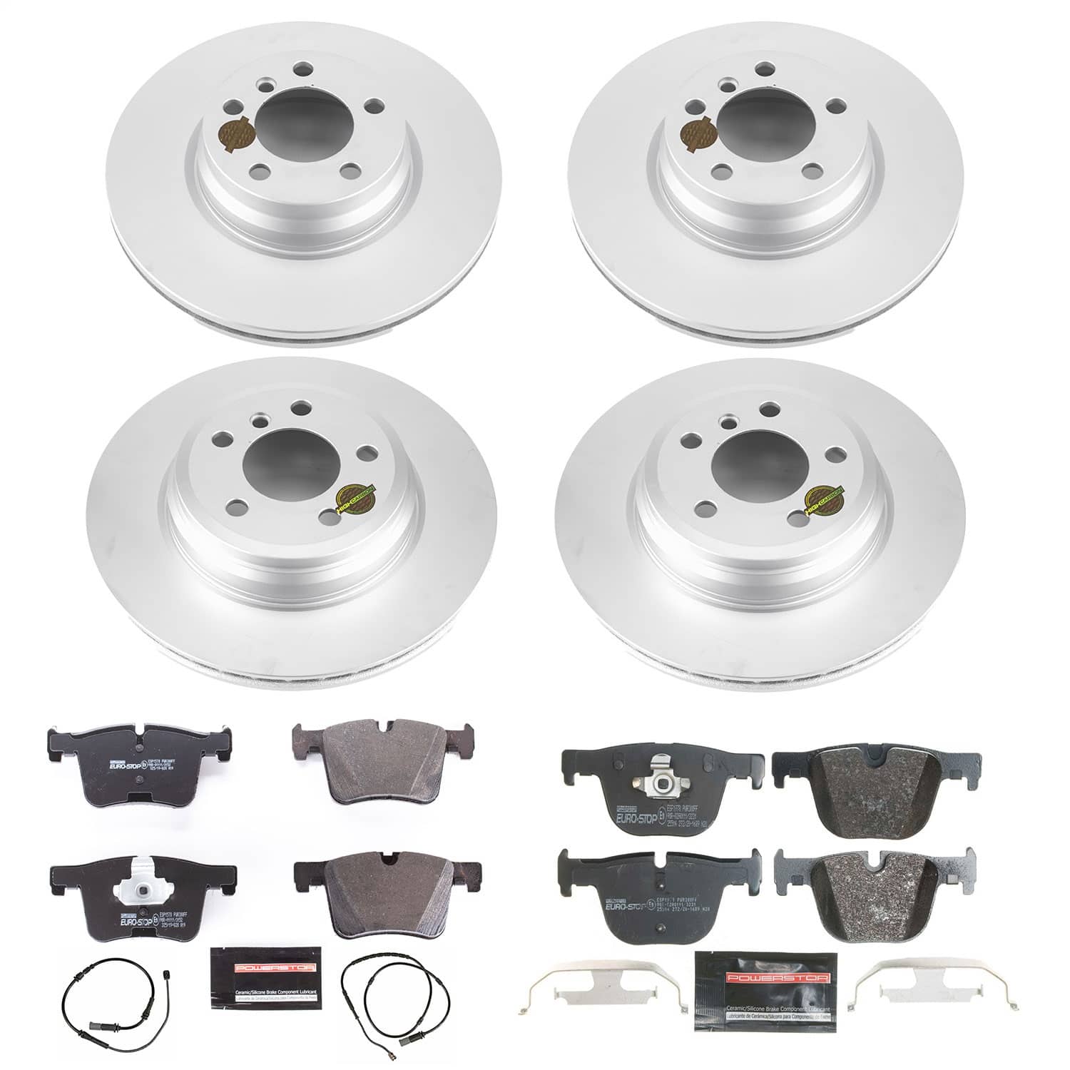 Power Stop - ESK7936 - Front and Rear - Disc Brake Pad and Rotor Kit