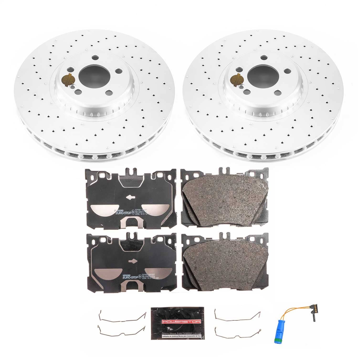 Power Stop - ESK7986 - Front - Disc Brake Pad and Rotor Kit