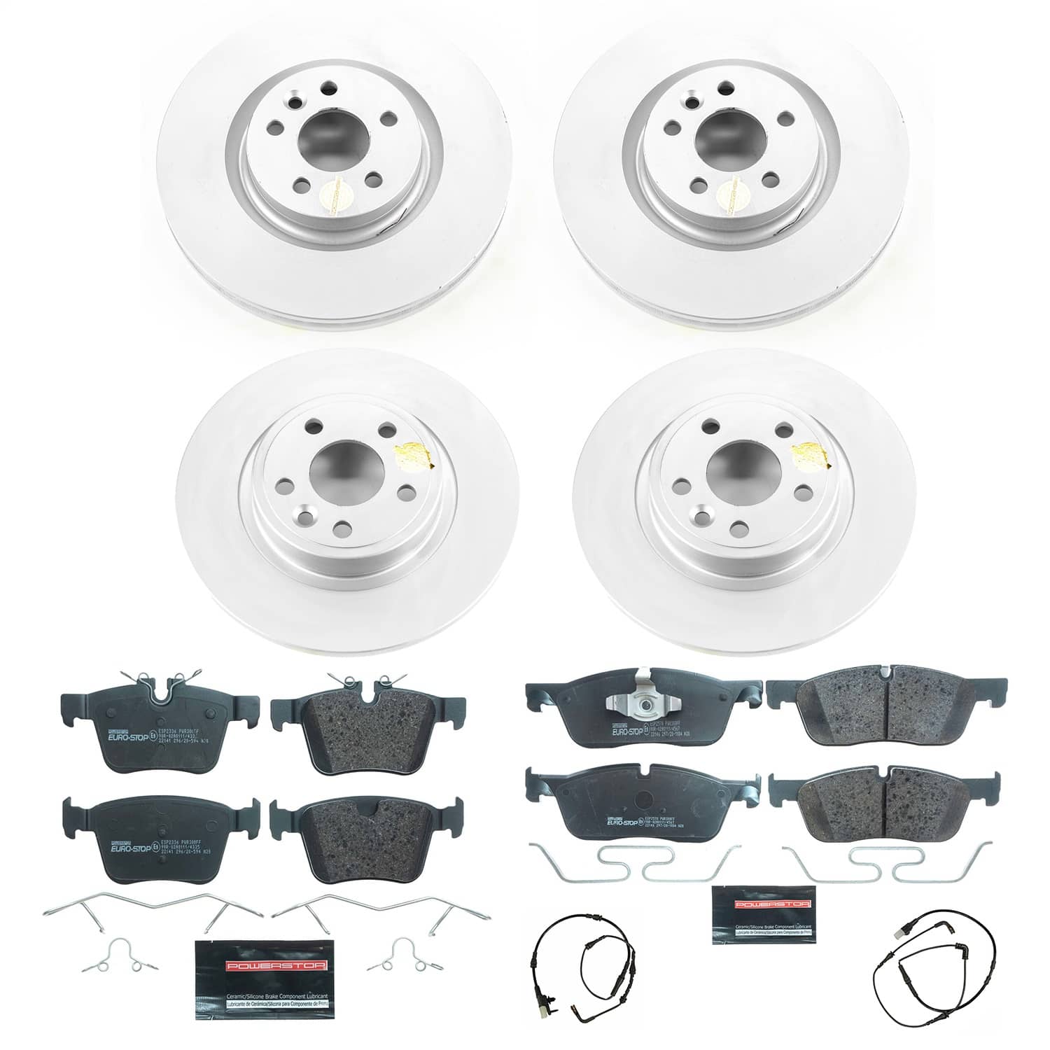 Power Stop - ESK7993 - Front and Rear - Disc Brake Pad and Rotor Kit