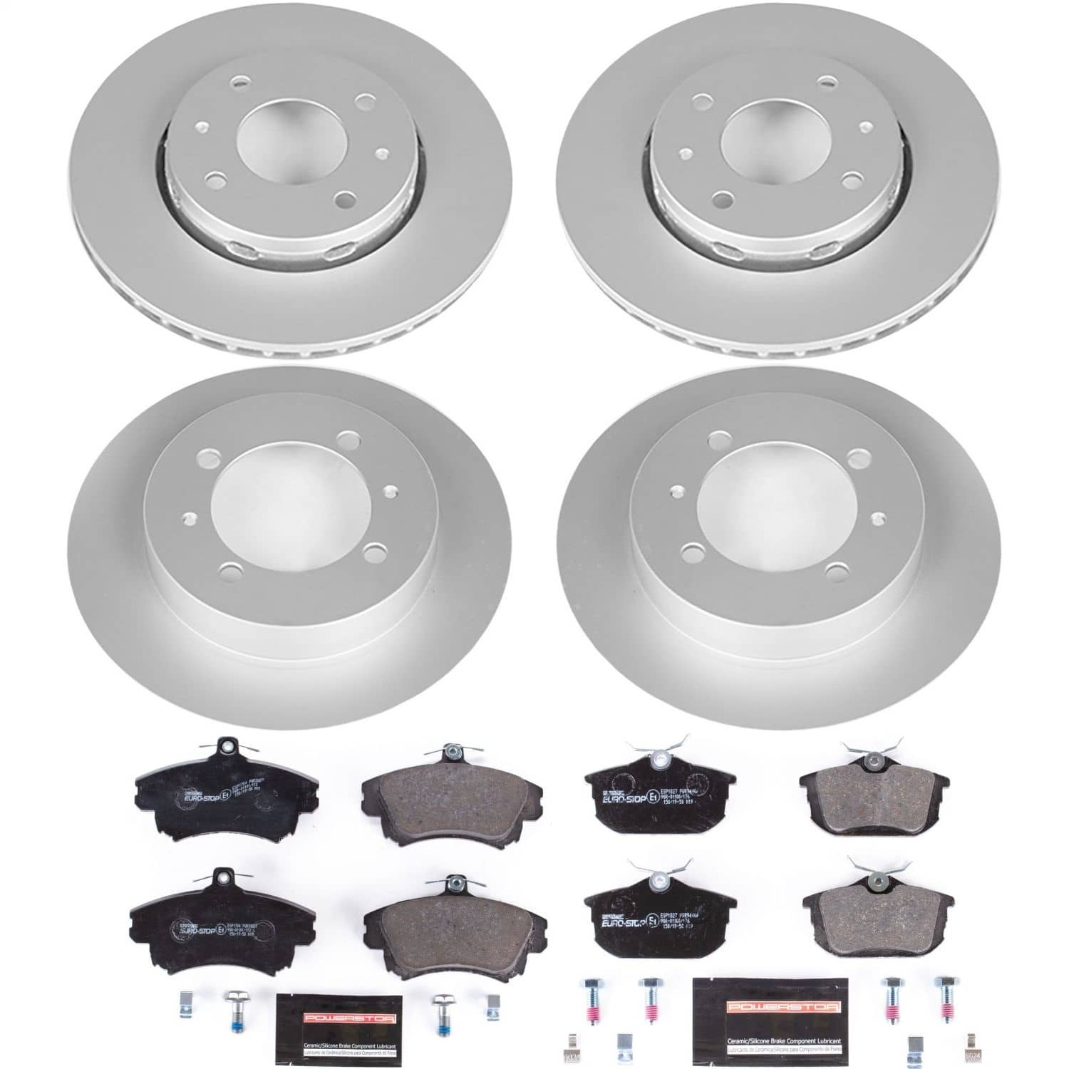 Power Stop - ESK912 - Front and Rear - Disc Brake Pad and Rotor Kit