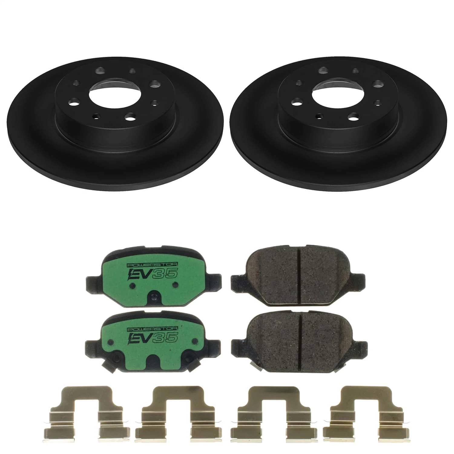Power Stop - EVK7169 - Rear - Disc Brake Pad and Rotor Kit