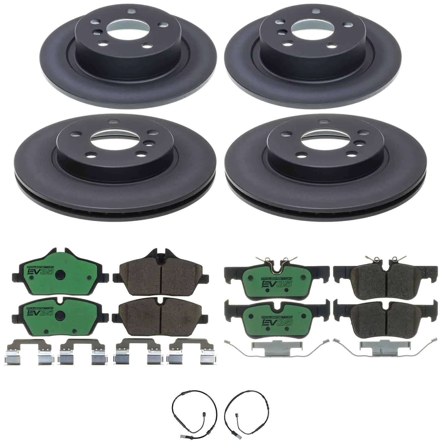 Power Stop - EVK8113 - Front and Rear - Disc Brake Pad and Rotor Kit