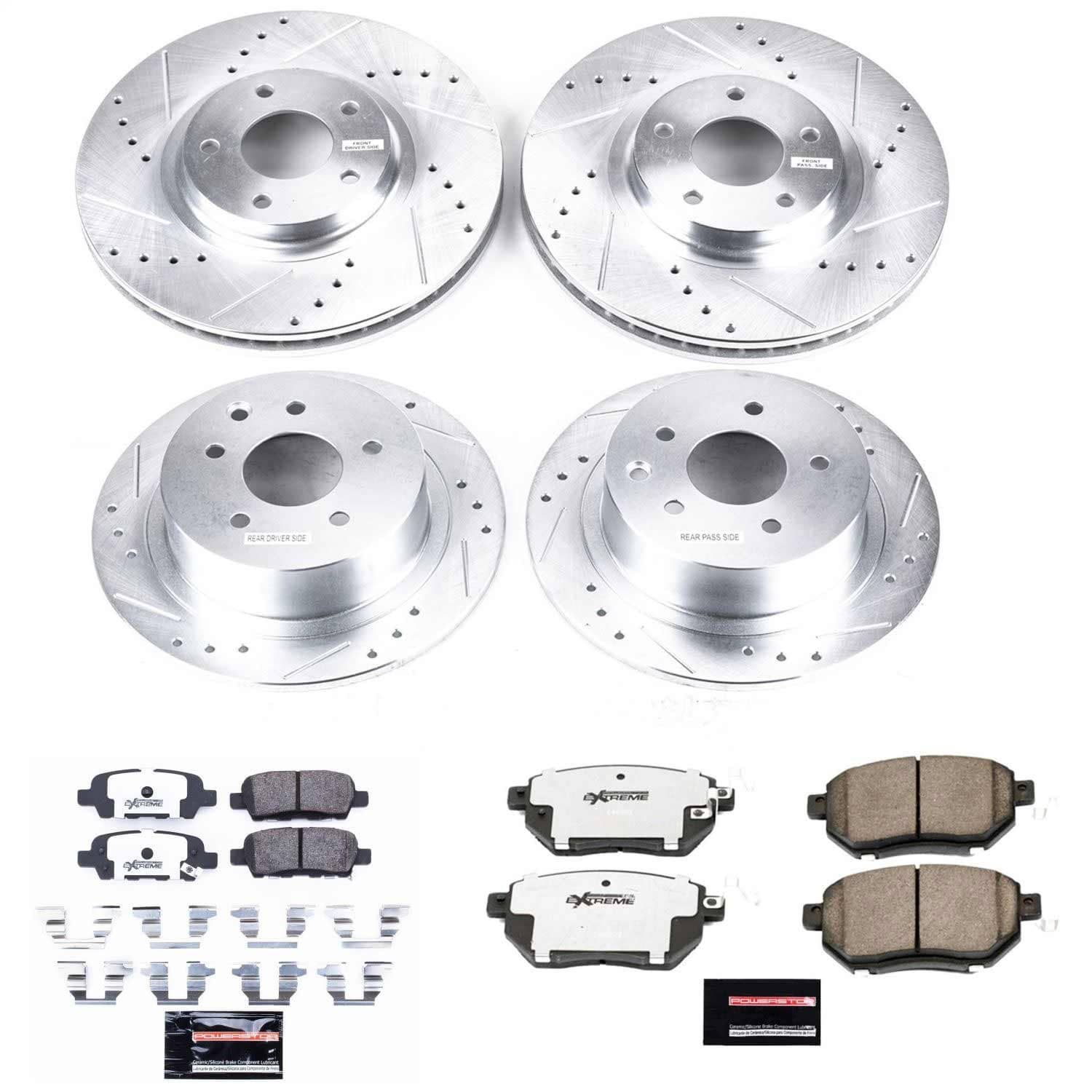 Power Stop - K092-26 - Front and Rear - Disc Brake Pad and Rotor Kit