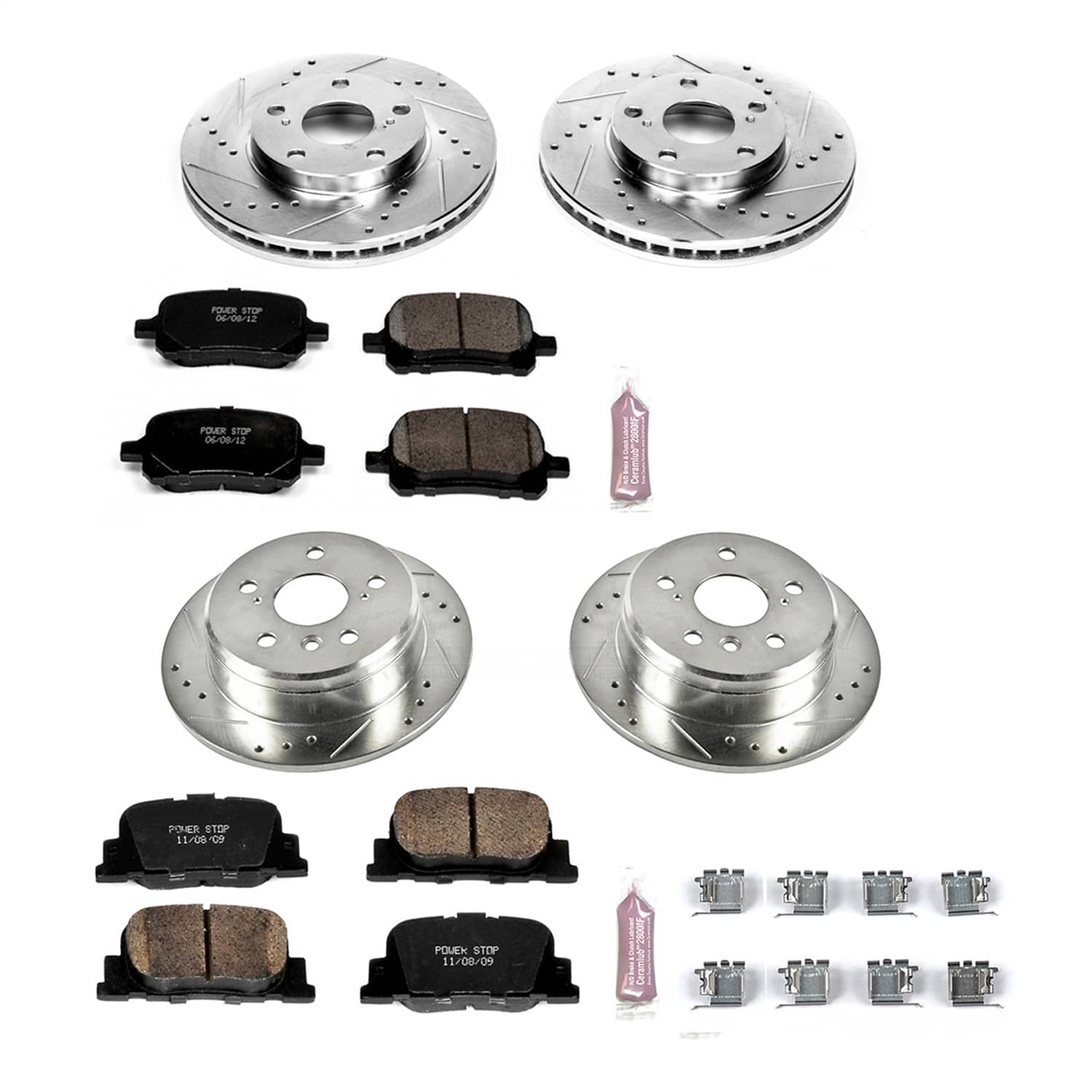 Power Stop - K1061 - Front and Rear - Disc Brake Pad and Rotor Kit