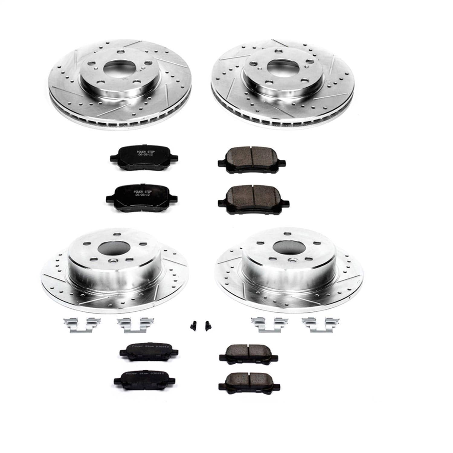 Power Stop - K1063 - Front and Rear - Disc Brake Pad and Rotor Kit