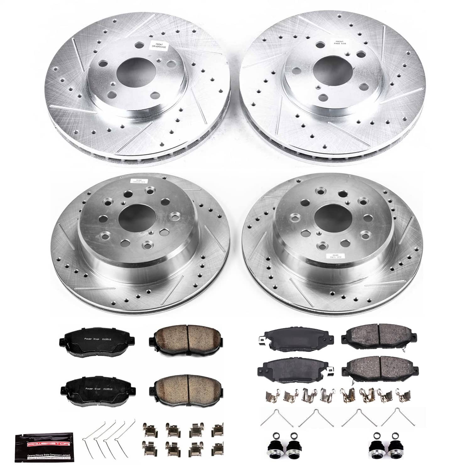 Power Stop - K1078 - Front and Rear - Disc Brake Pad and Rotor Kit