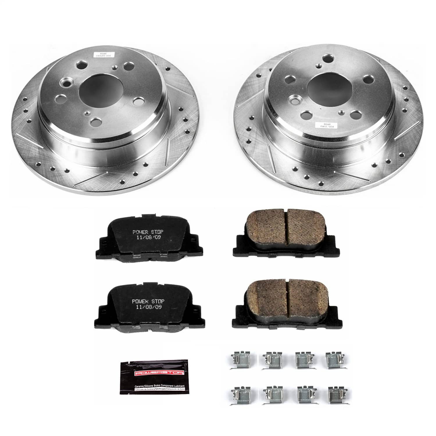 Power Stop - K1084 - Rear - Disc Brake Pad and Rotor Kit