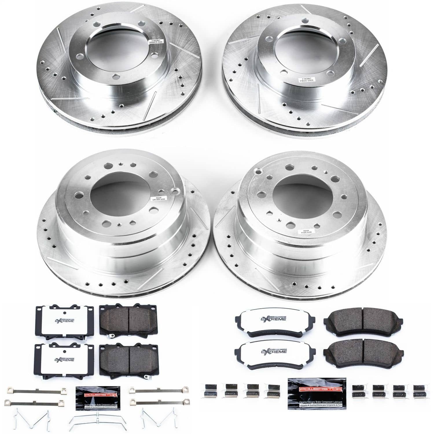 Power Stop - K1133-36 - Front and Rear - Disc Brake Pad and Rotor Kit