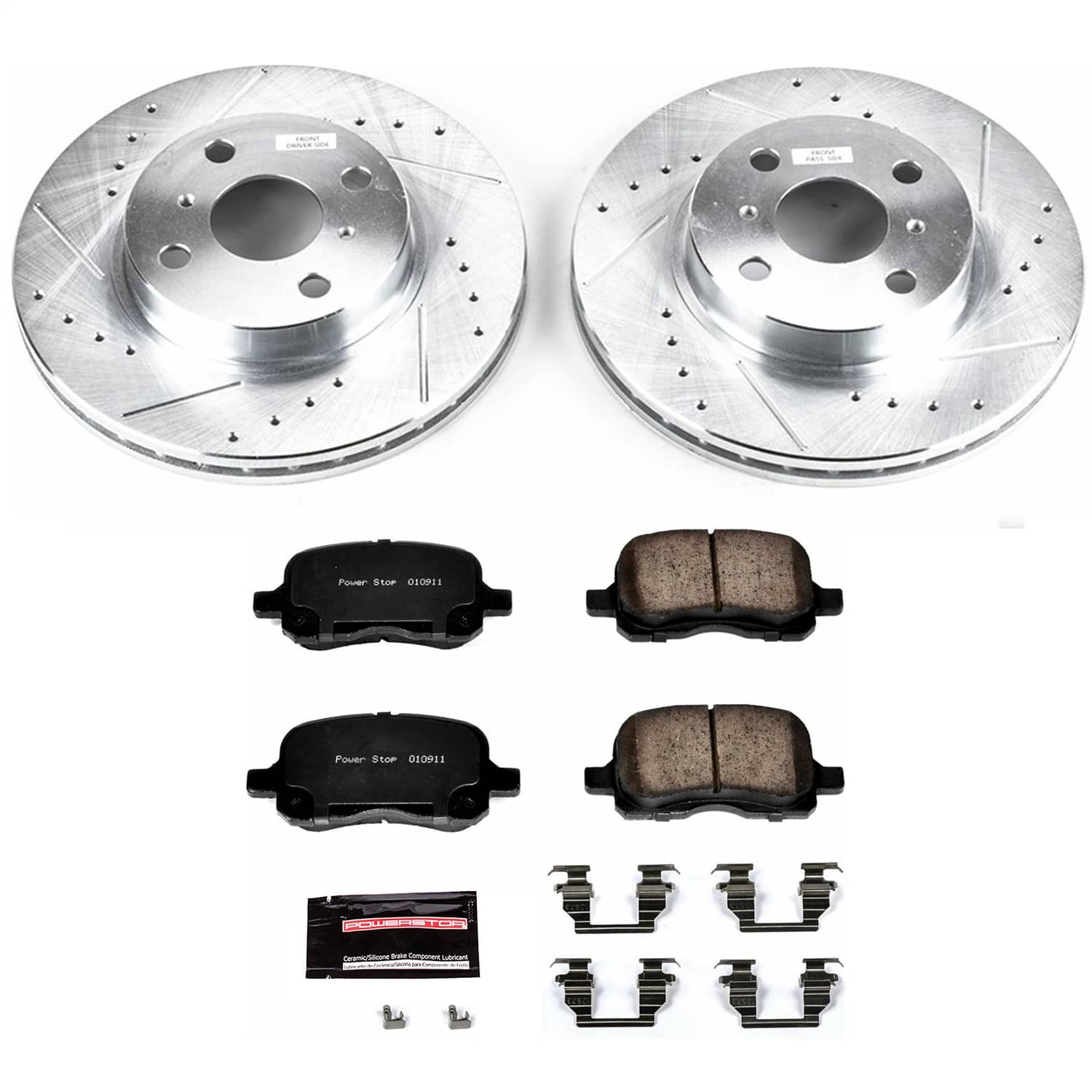 Power Stop - K1152 - Front - Disc Brake Pad and Rotor Kit