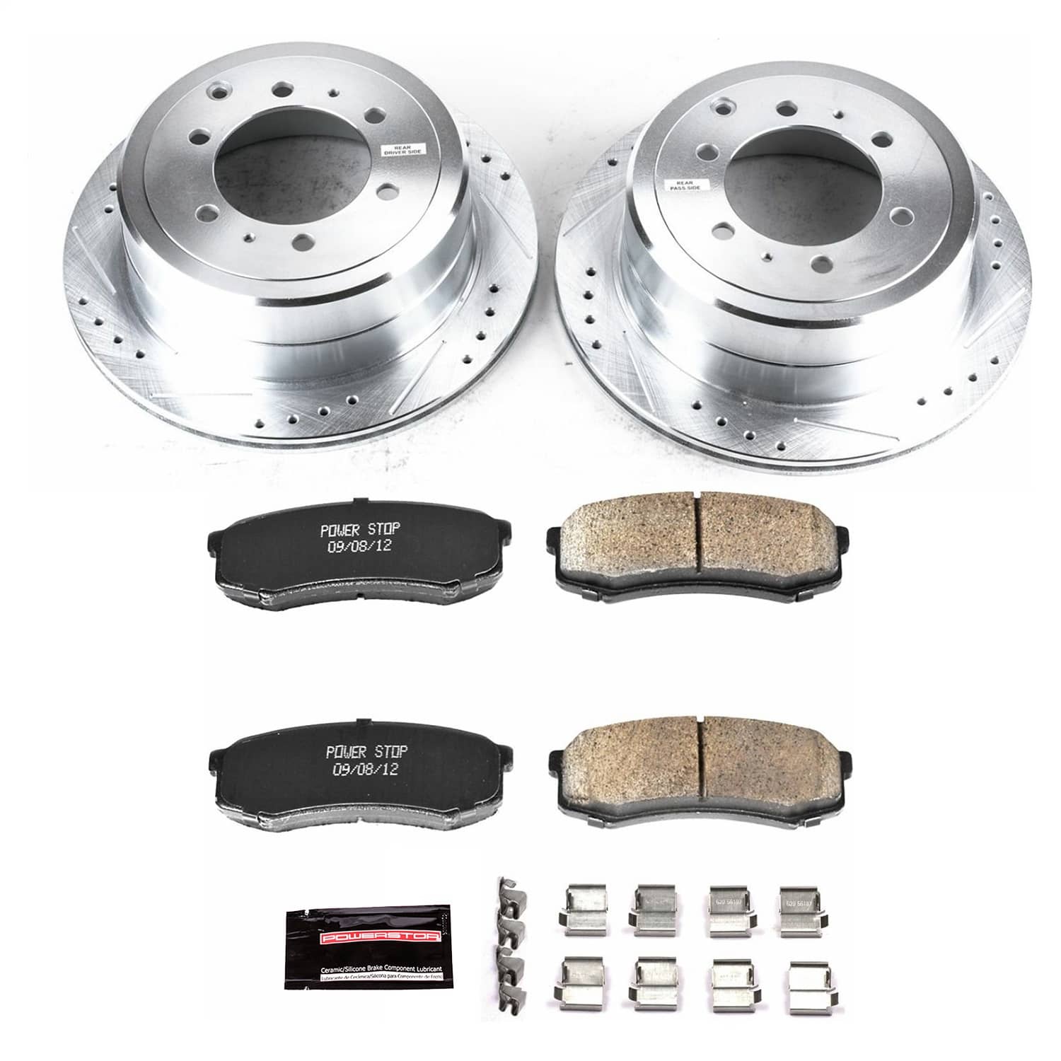 Power Stop - K1156 - Rear - Disc Brake Pad and Rotor Kit