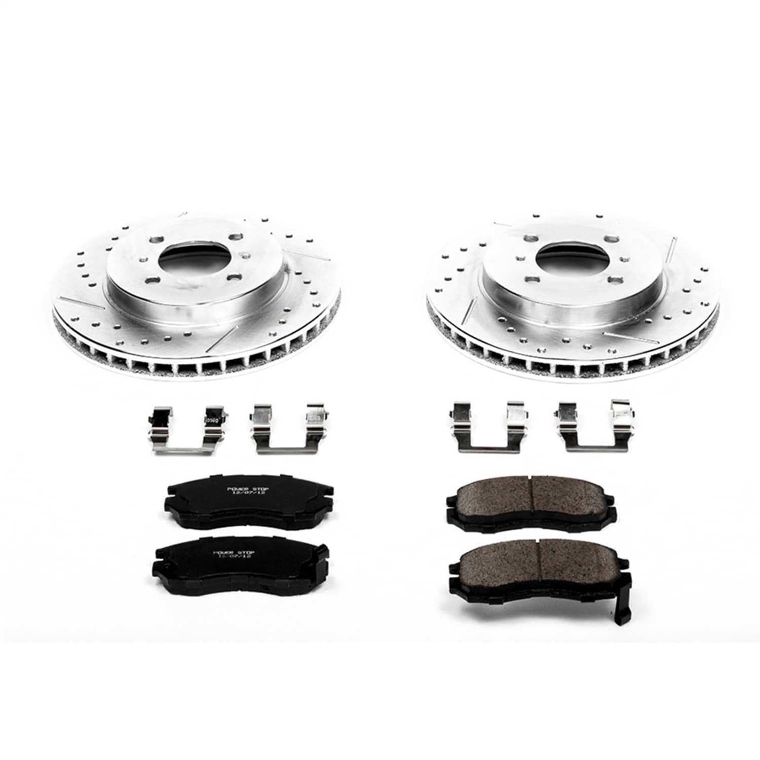 Power Stop - K1214 - Front - Disc Brake Pad and Rotor Kit