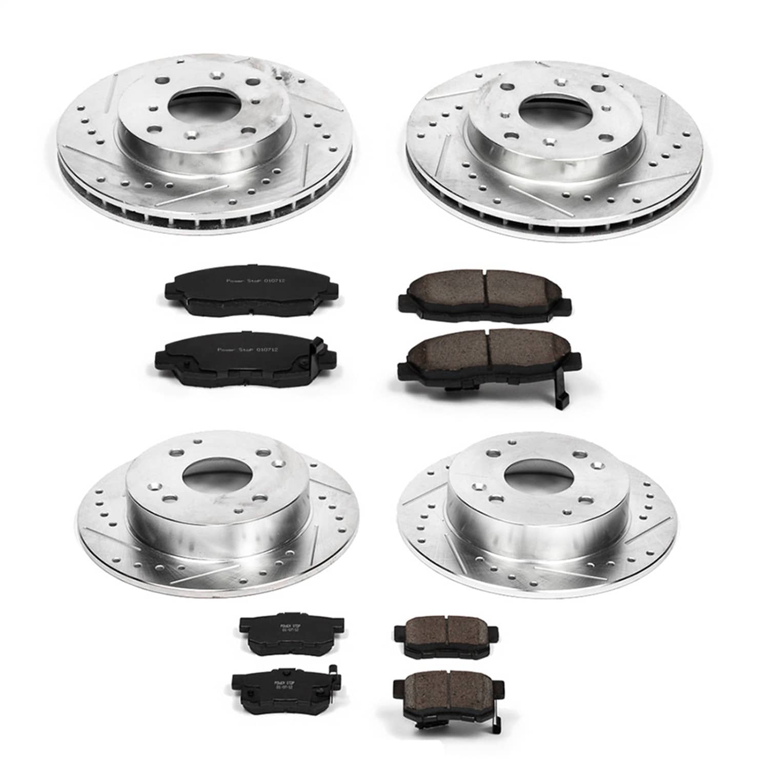 Power Stop - K1240 - Front and Rear - Disc Brake Pad and Rotor Kit