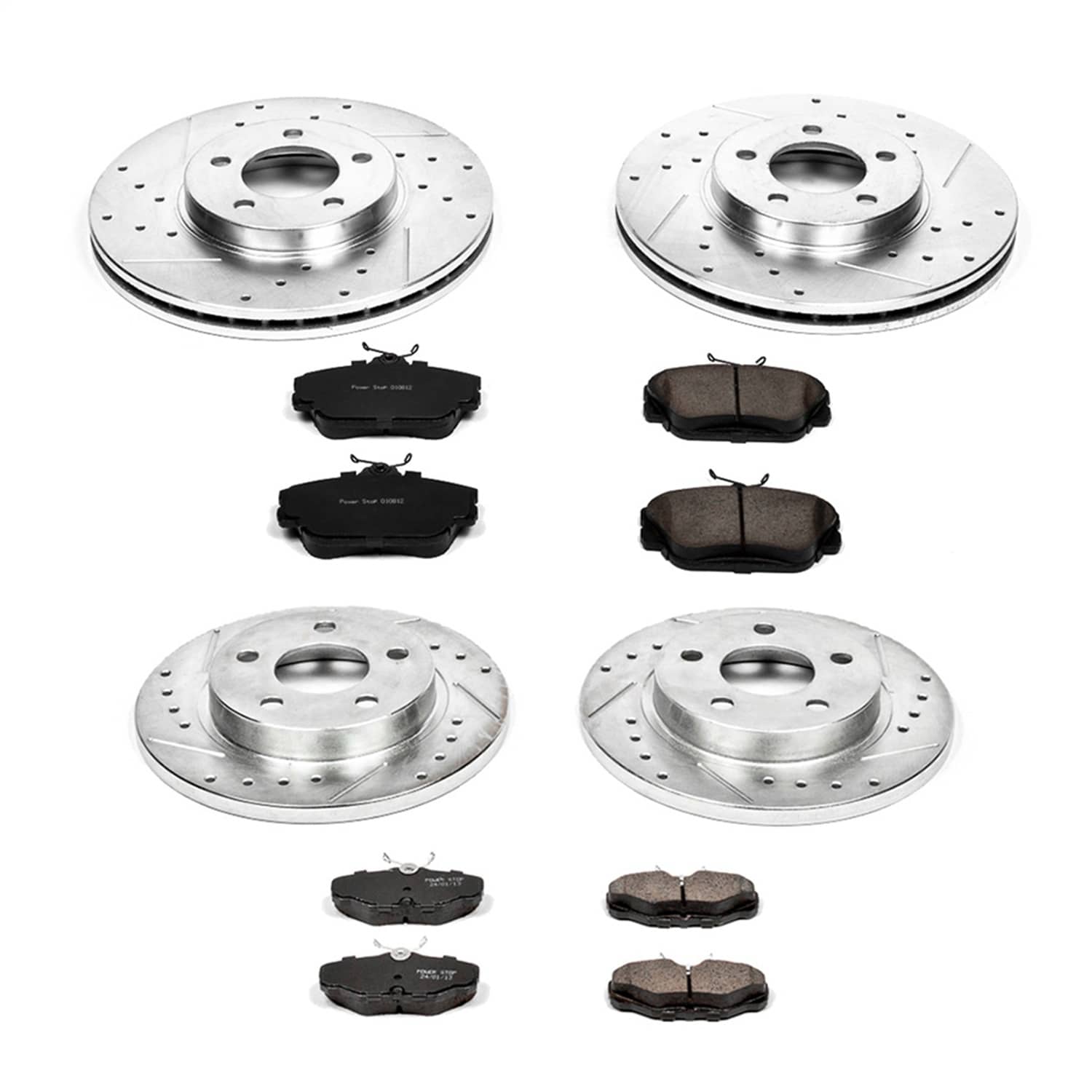 Power Stop - K1320 - Front and Rear - Disc Brake Pad and Rotor Kit