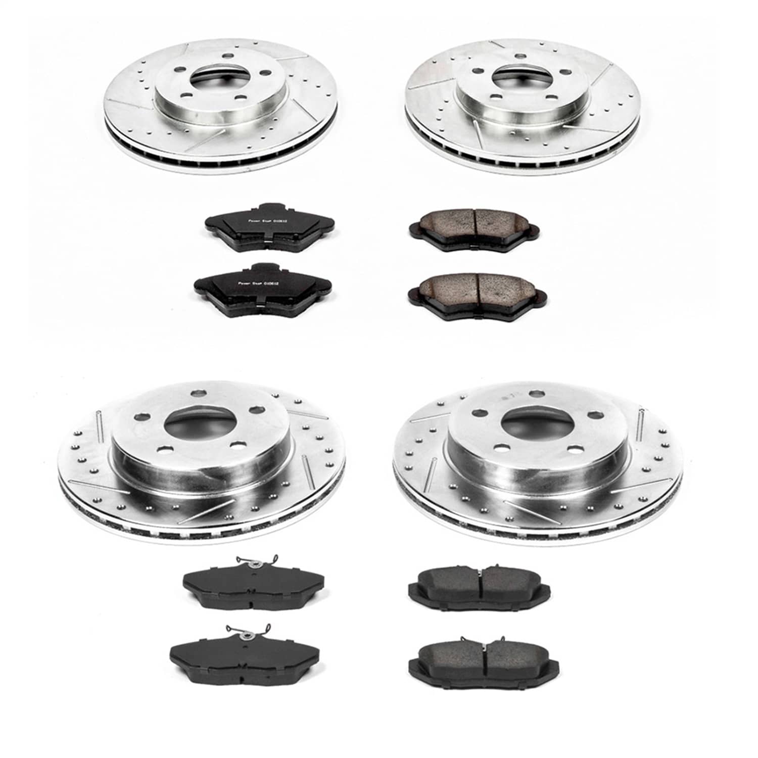 Power Stop - K1326 - Front and Rear - Disc Brake Pad and Rotor Kit