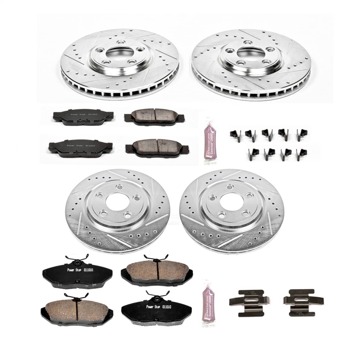 Power Stop - K1352 - Front and Rear - Disc Brake Pad and Rotor Kit