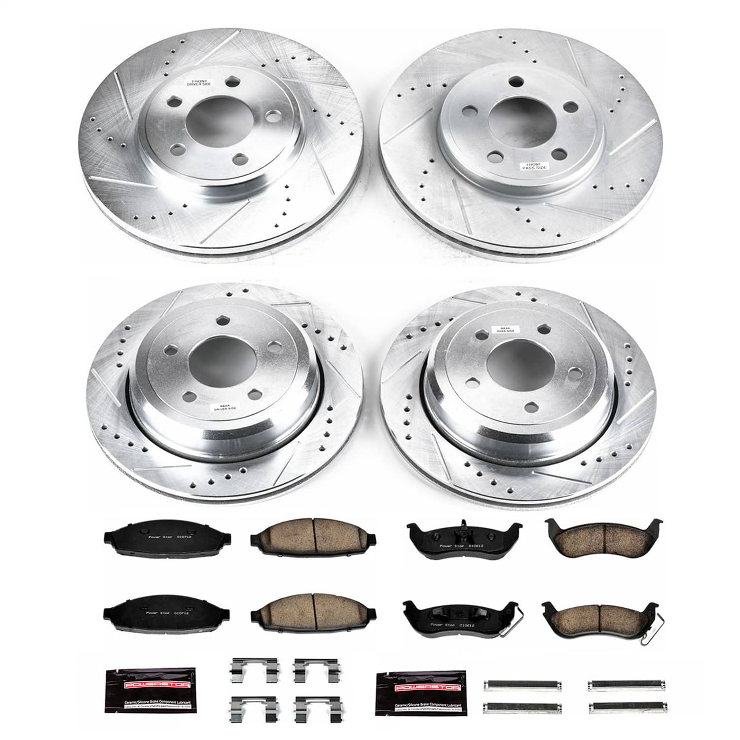 Power Stop - K1365 - Front and Rear - Disc Brake Pad and Rotor Kit