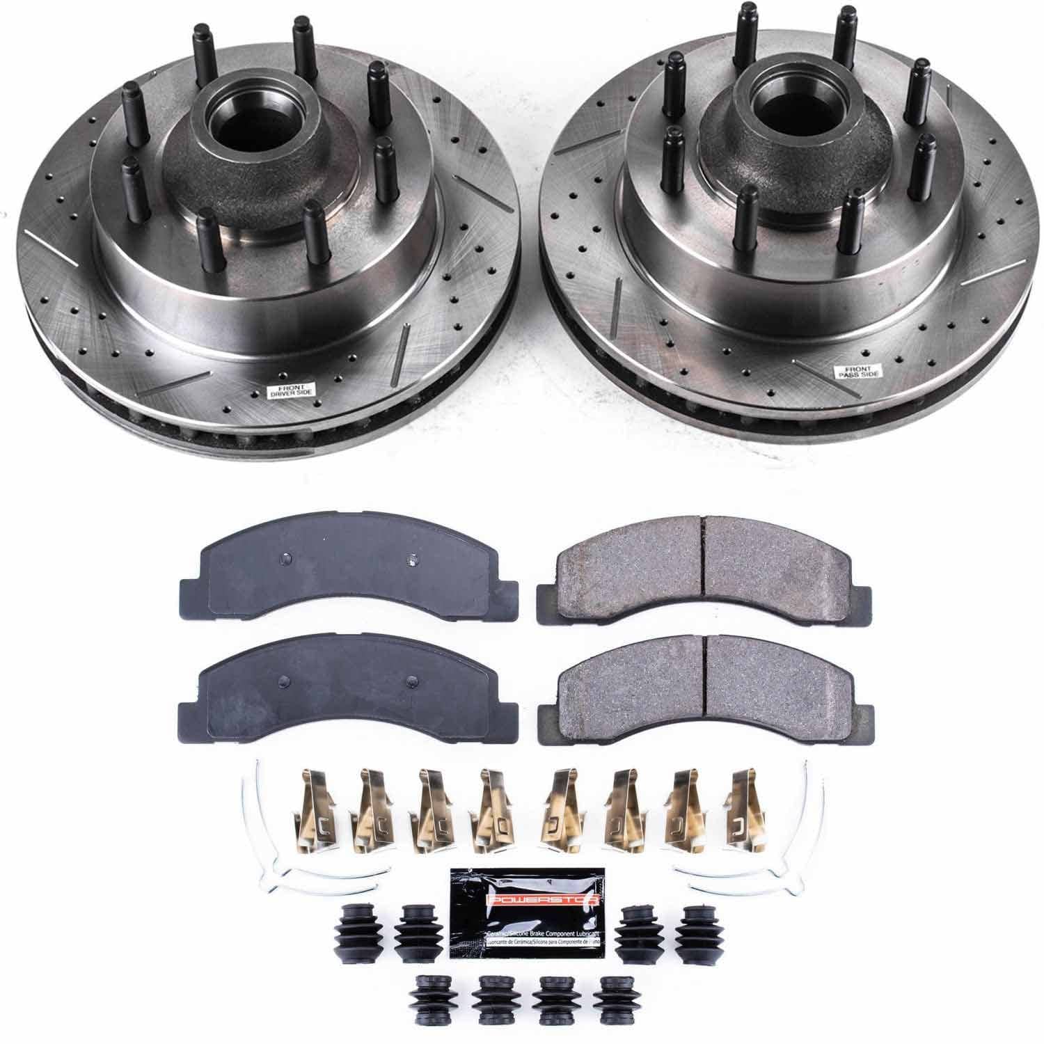 Power Stop - K1392 - Front - Disc Brake Pad and Rotor Kit