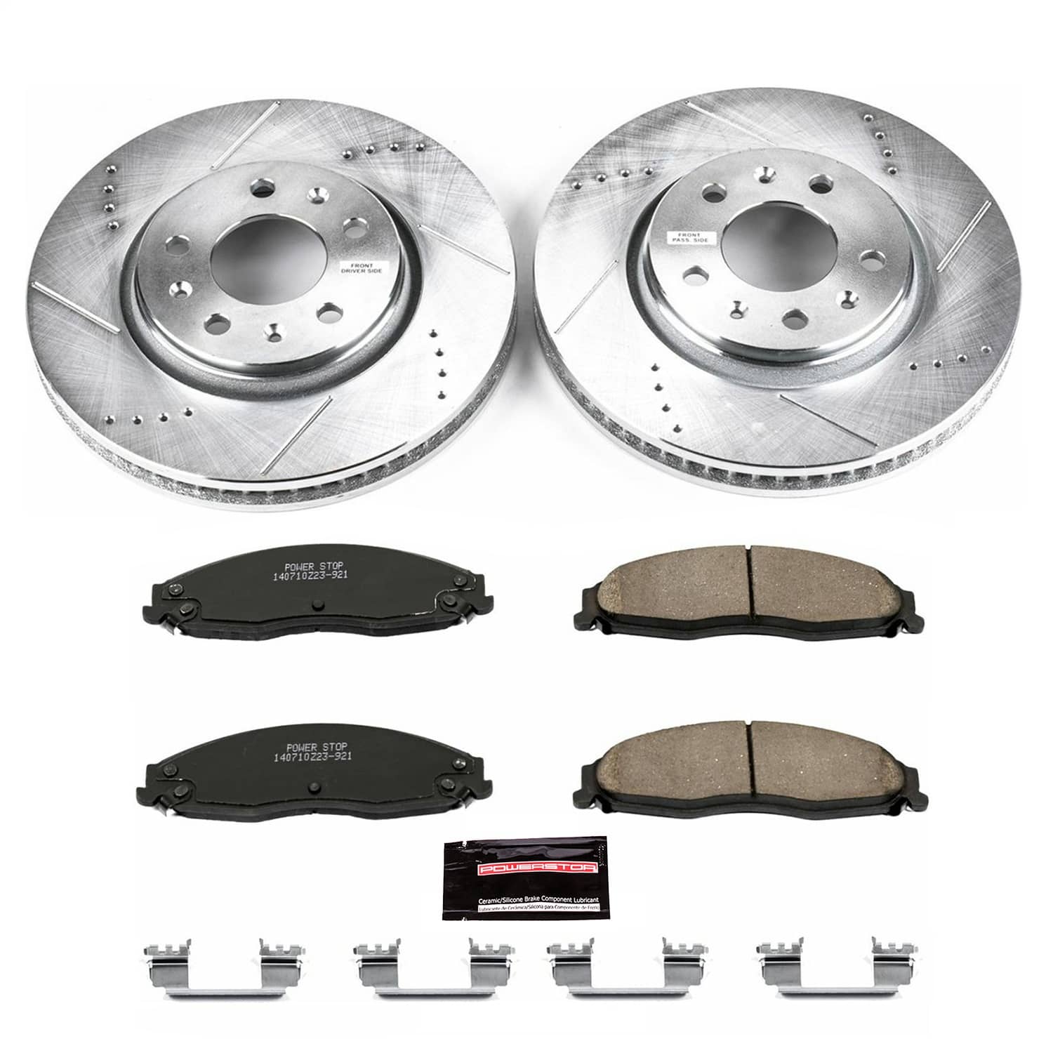 Power Stop - K1423 - Front - Disc Brake Pad and Rotor Kit
