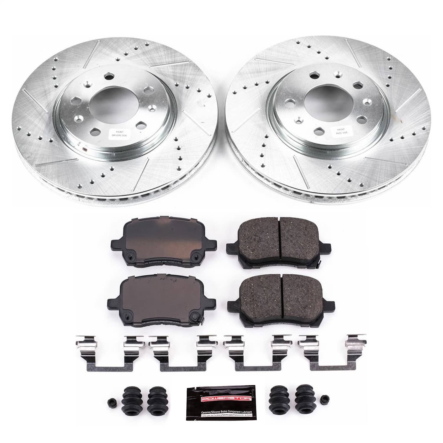 Power Stop - K1433 - Front - Disc Brake Pad and Rotor Kit