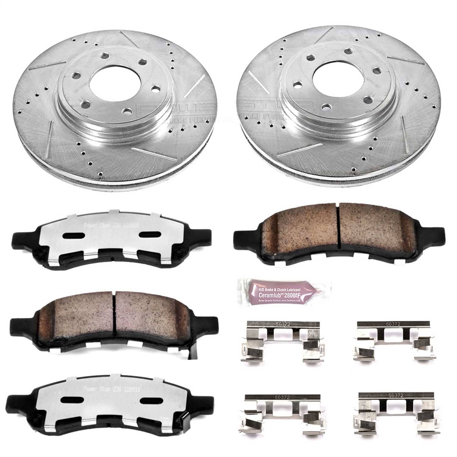 Power Stop - K1453-36 - Front - Disc Brake Pad and Rotor Kit