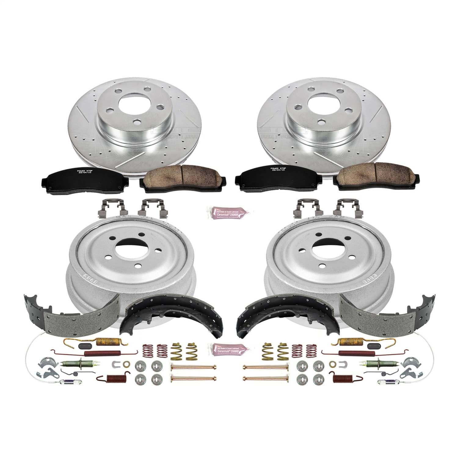 Power Stop - K15005DK - Complete Vehicle Disc/Drum Brake Kit