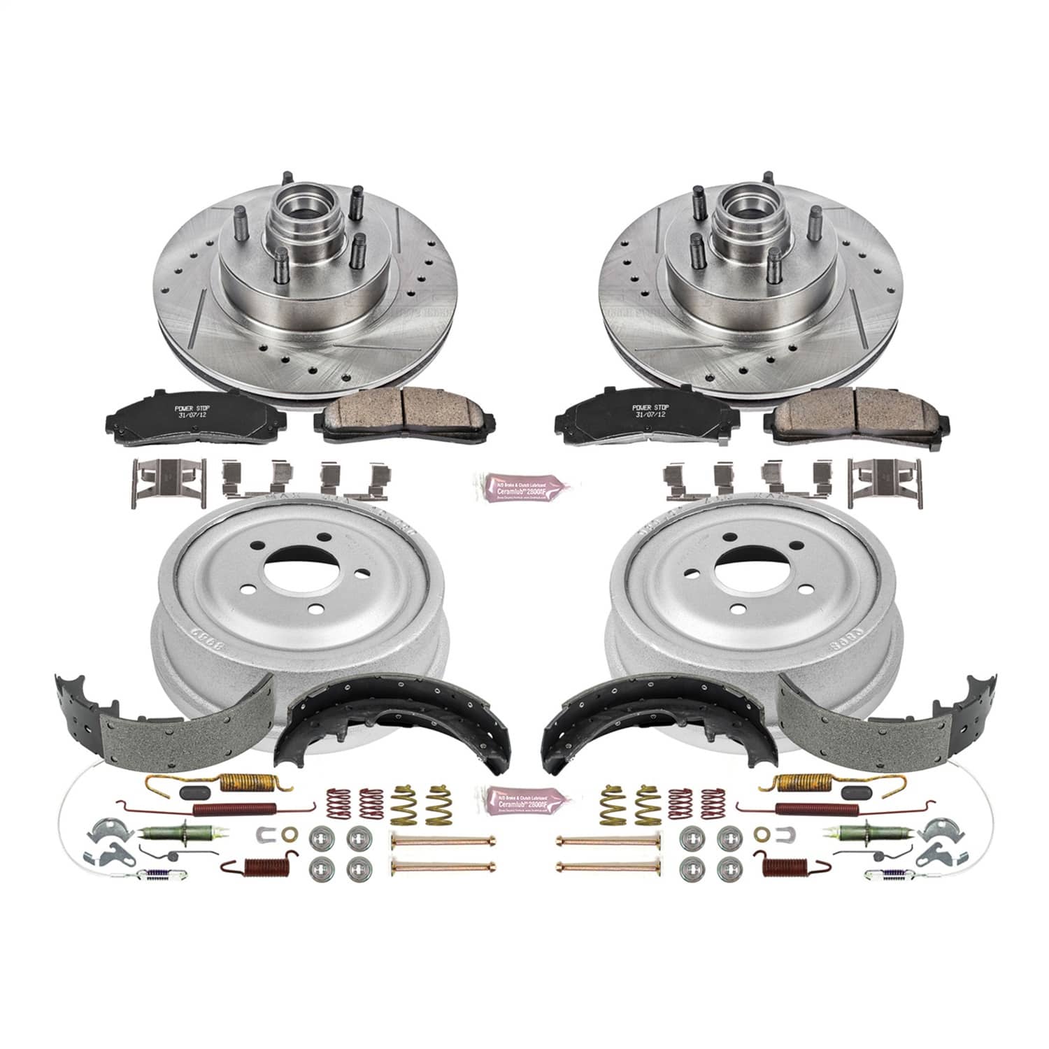 Power Stop - K15006DK - Complete Vehicle Disc/Drum Brake Kit
