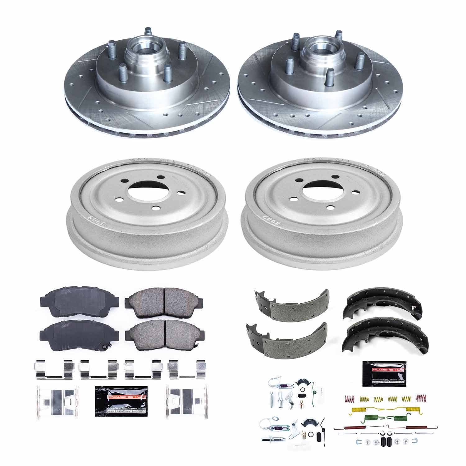 Power Stop - K15007DK - Complete Vehicle Disc/Drum Brake Kit